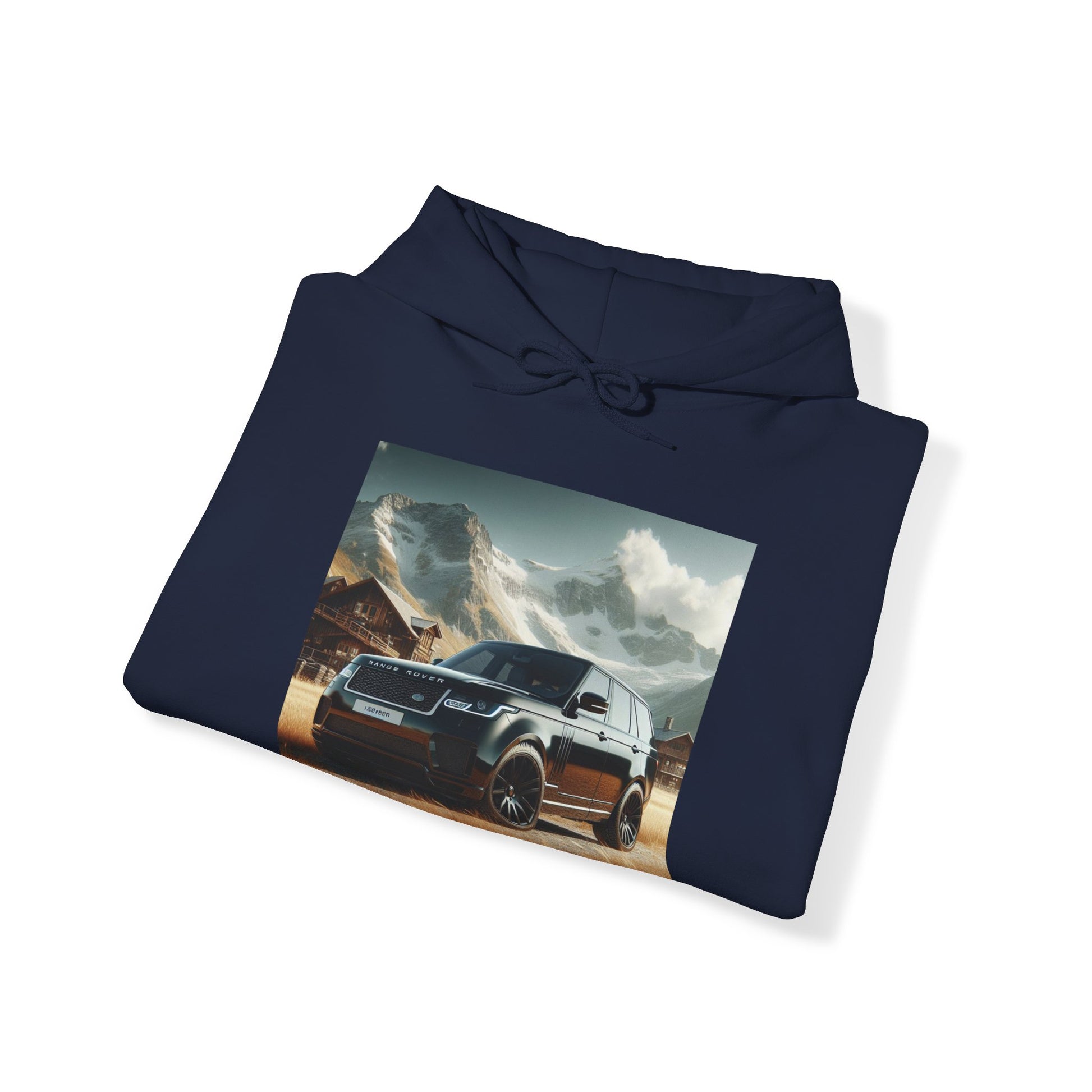 Black Range Rover Hoodie Hoodie Printify