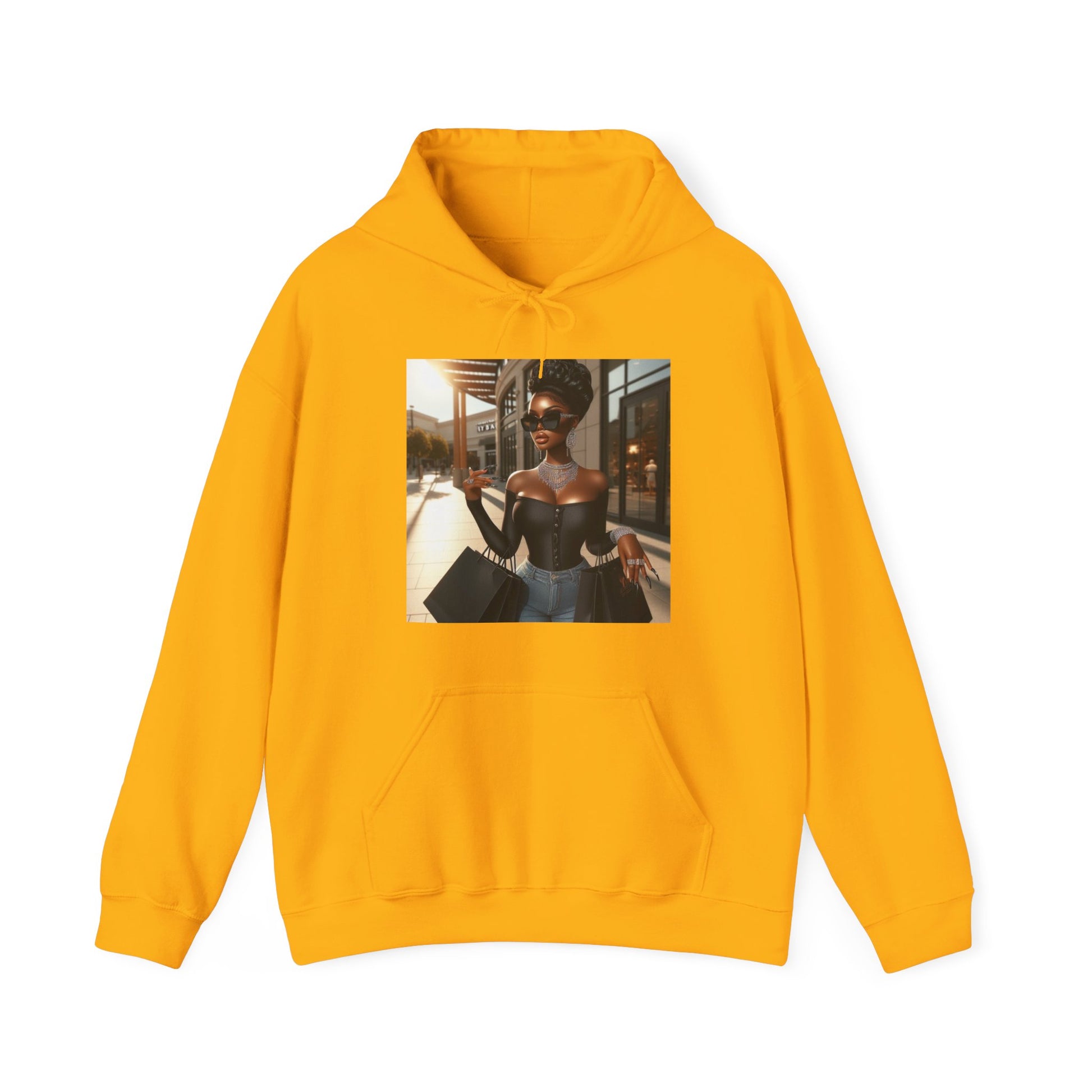 Let's Shop Hoodie Hoodie Printify Gold S
