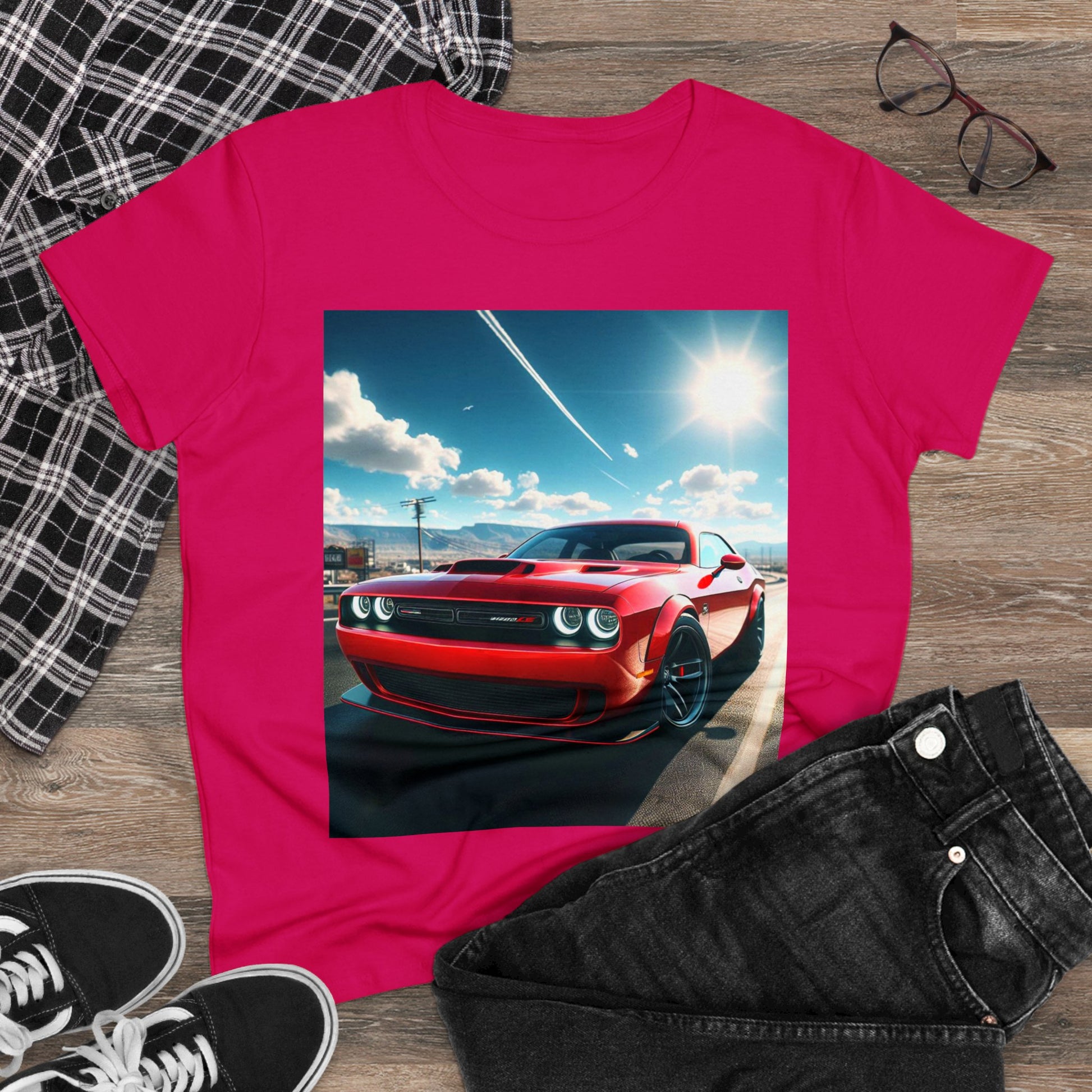 Red Challenger T-Shirt T-Shirt Printify