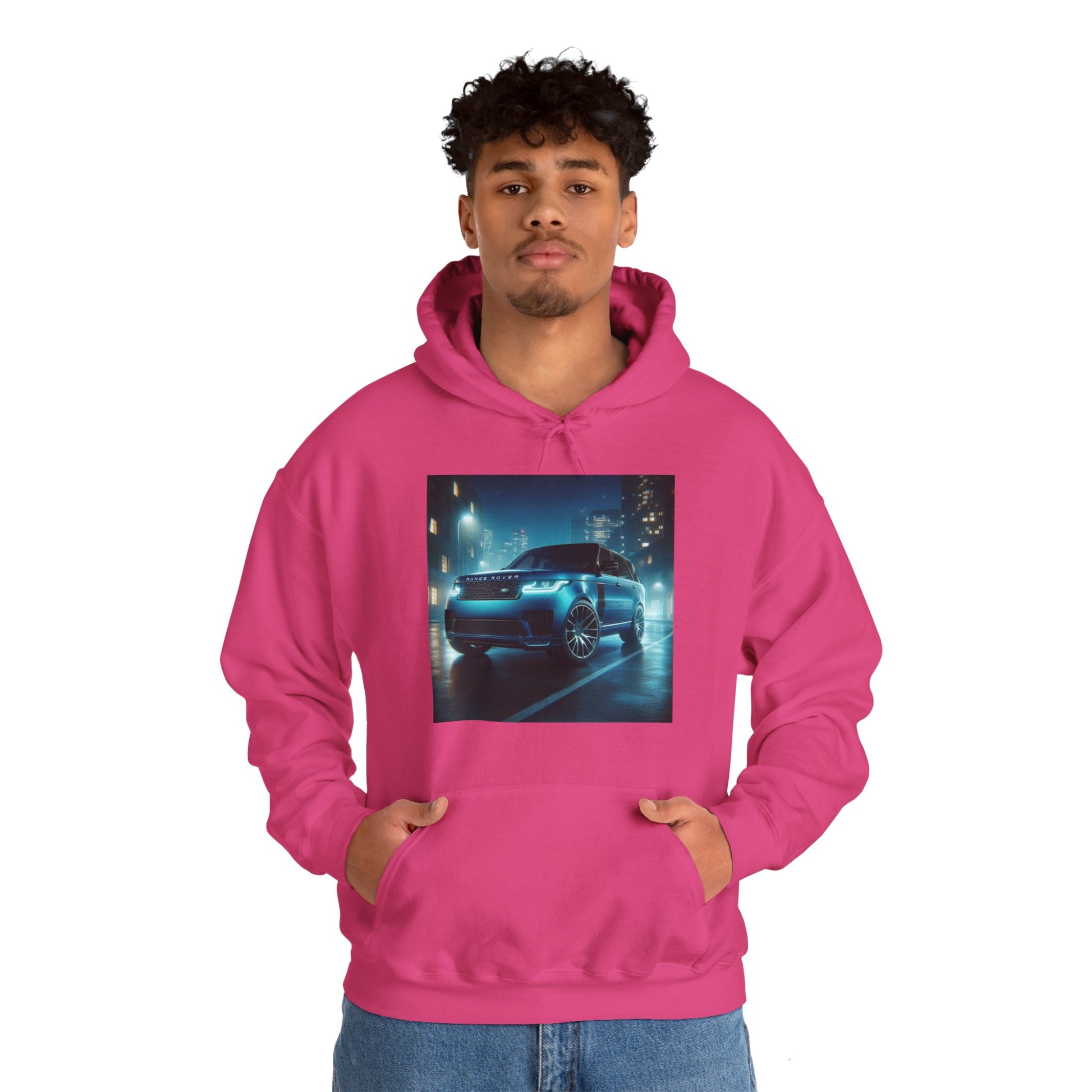 Blue Range Rover Hoodie Hoodie Printify