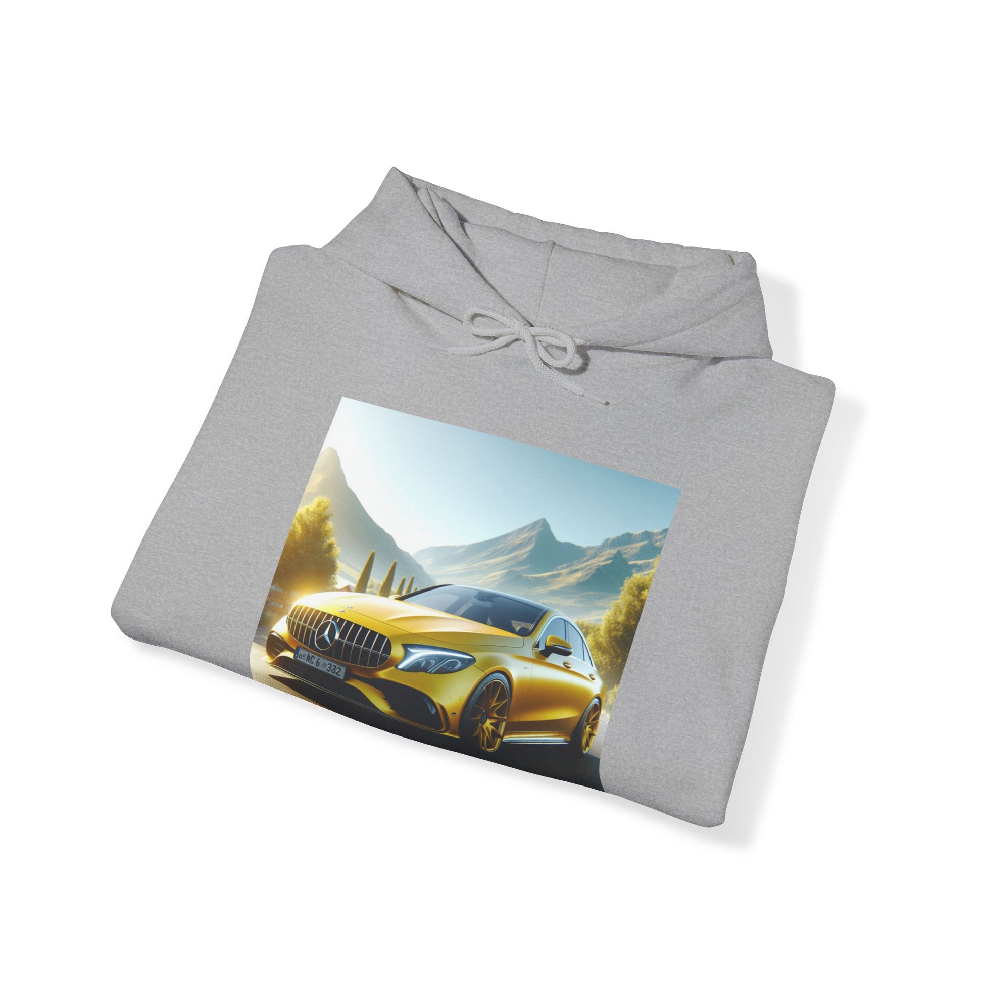 Yellow Mercedes Hoodie Hoodie Printify