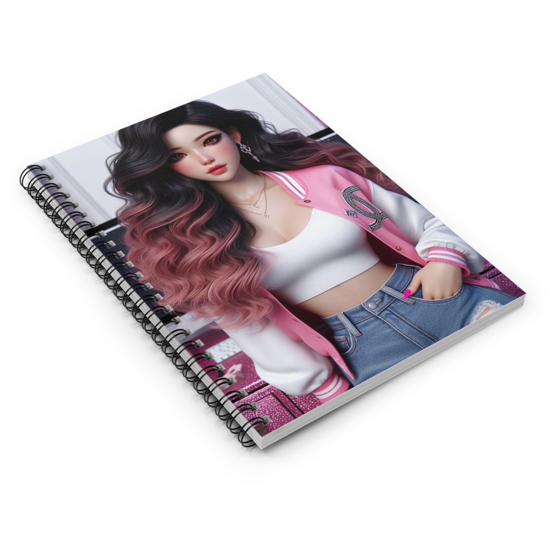 Pink Everything Spiral Notebook Paper products Printify