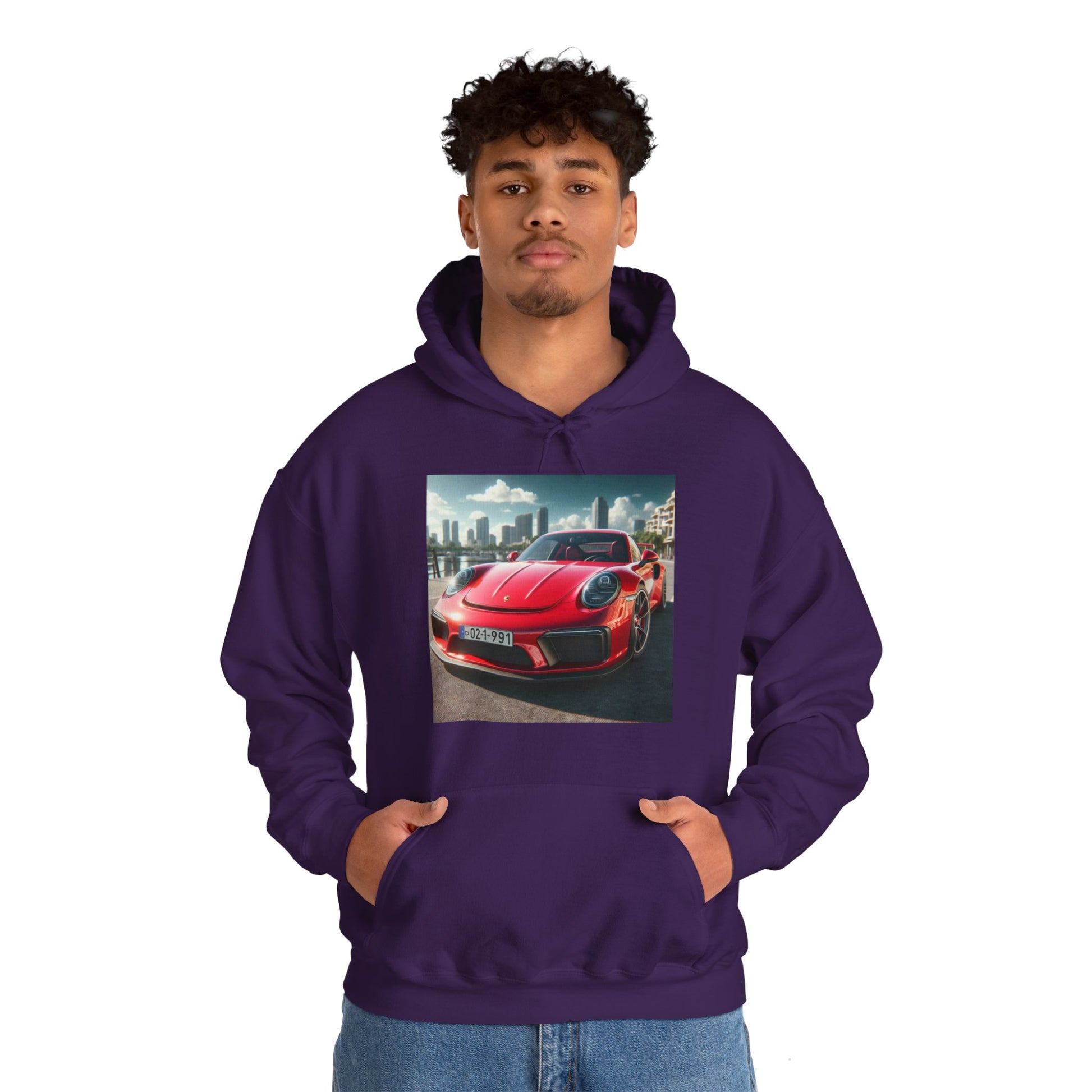 Red Porsche Hoodie Hoodie Printify