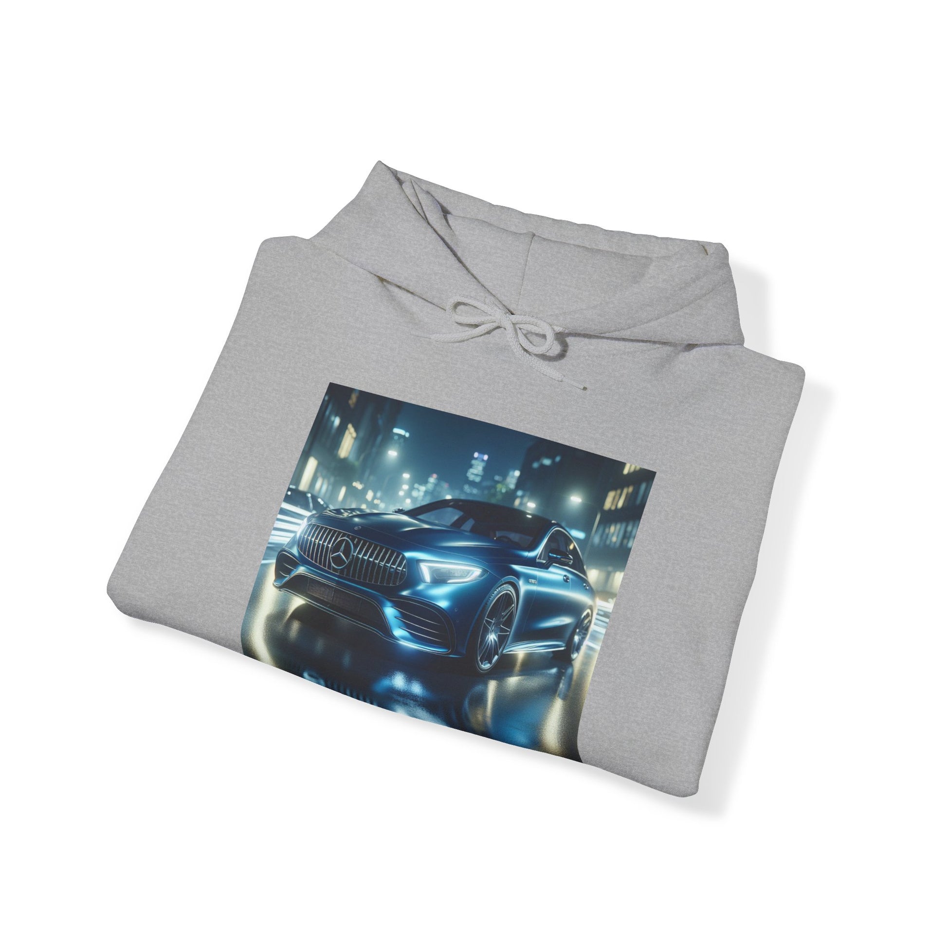 Blue Mercedes Hoodie Hoodie Printify