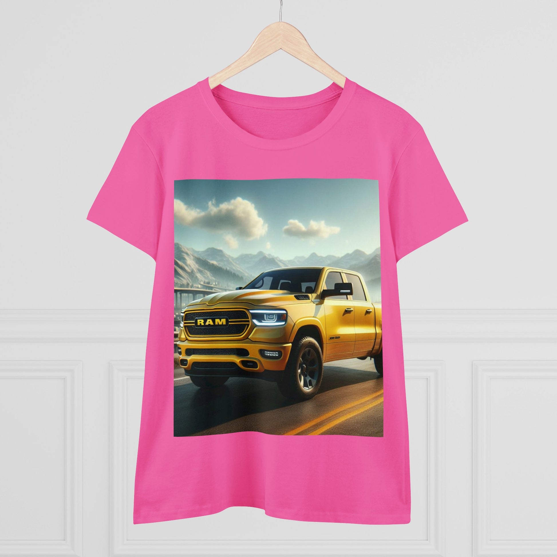 Yellow Dodge Ram T-Shirt T-Shirt Printify