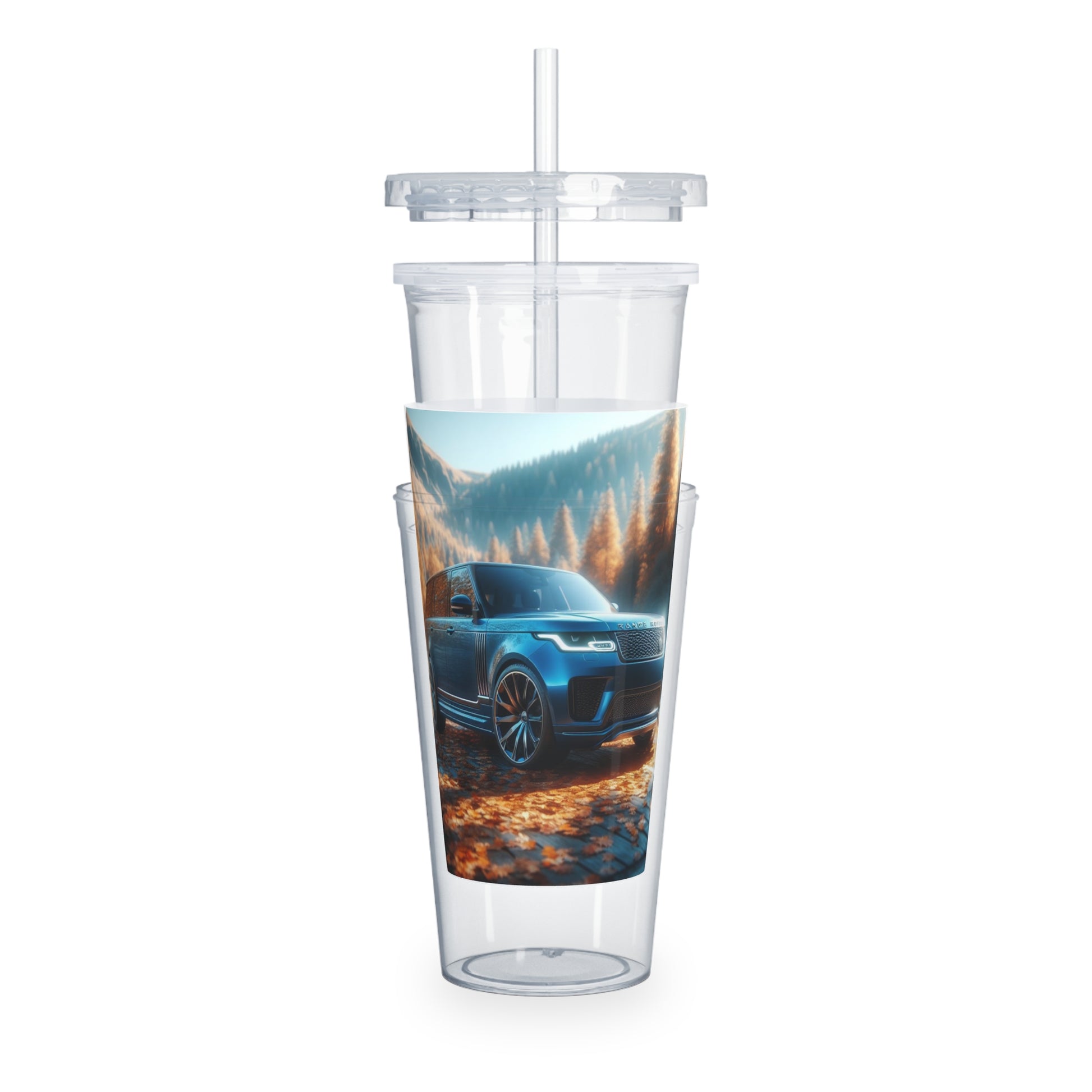 Blue Range Rover Tumbler with Straw Mug Printify