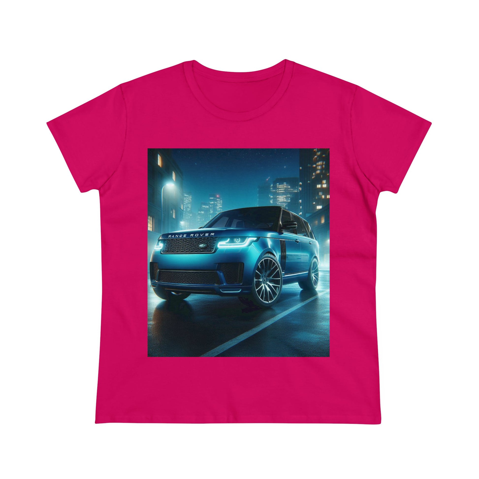 Blue Range Rover T-Shirt T-Shirt Printify Heliconia S