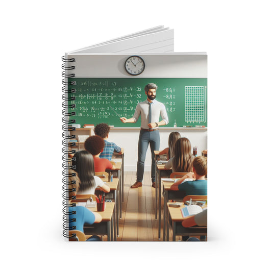Class in Session Spiral Notebook Paper products Printify