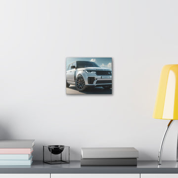 White Range Rover Canvas Canvas Printify 10" x 8" (Horizontal) 0.75''