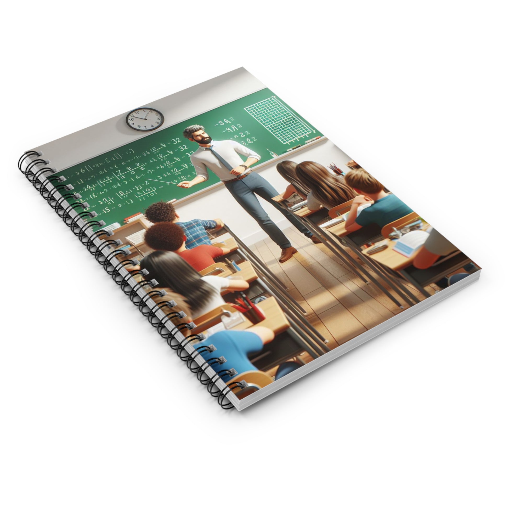 Class in Session Spiral Notebook Paper products Printify