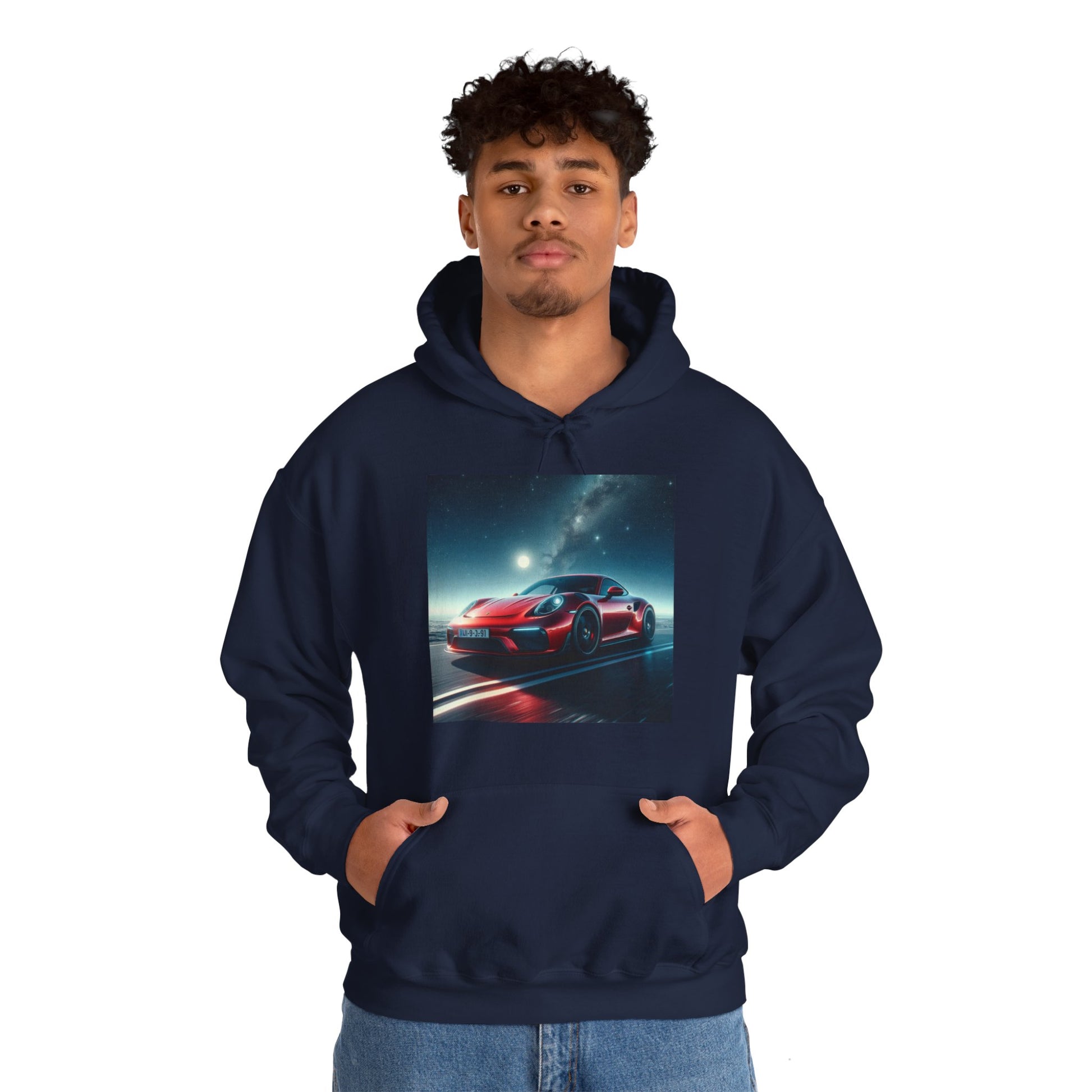 Red Porsche Hoodie Hoodie Printify