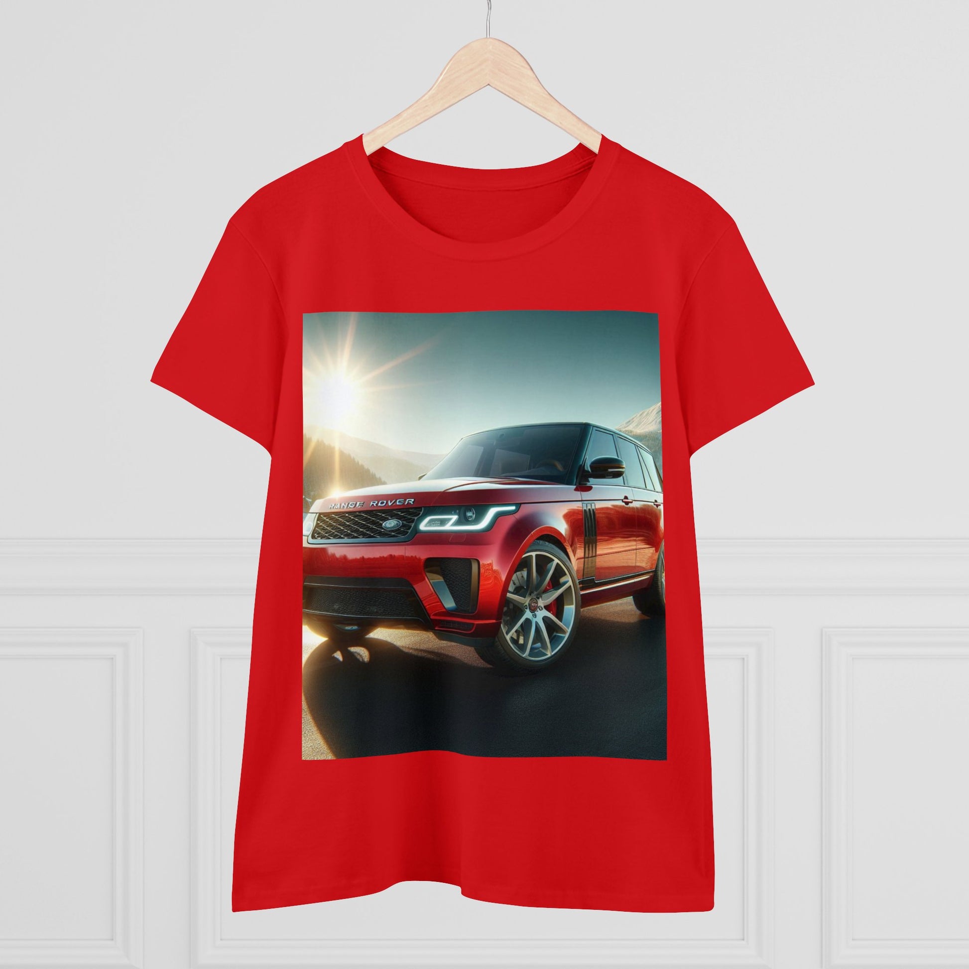 Red Range Rover T-Shirt T-Shirt Printify