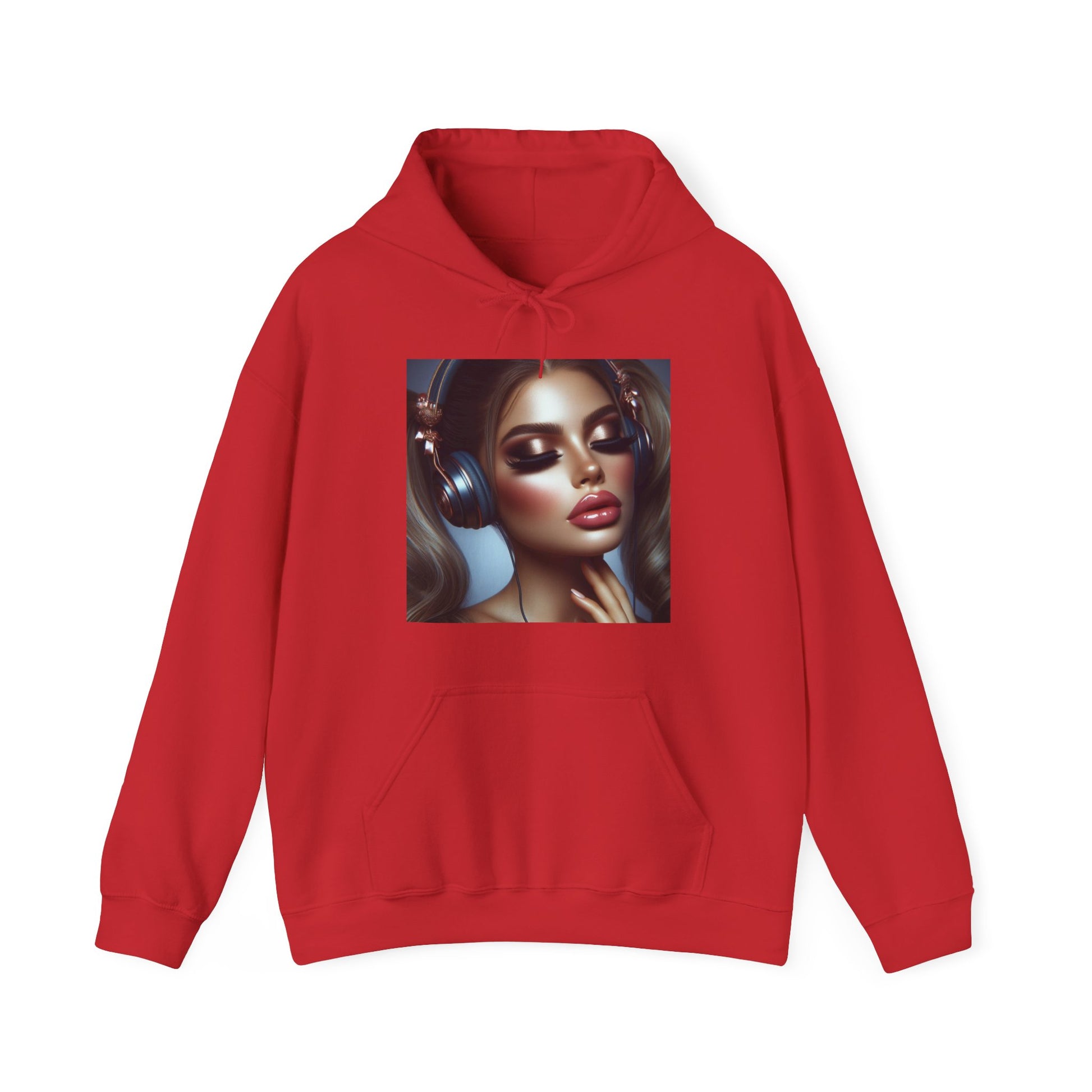 Music Vibes Hoodie Hoodie Printify Red S