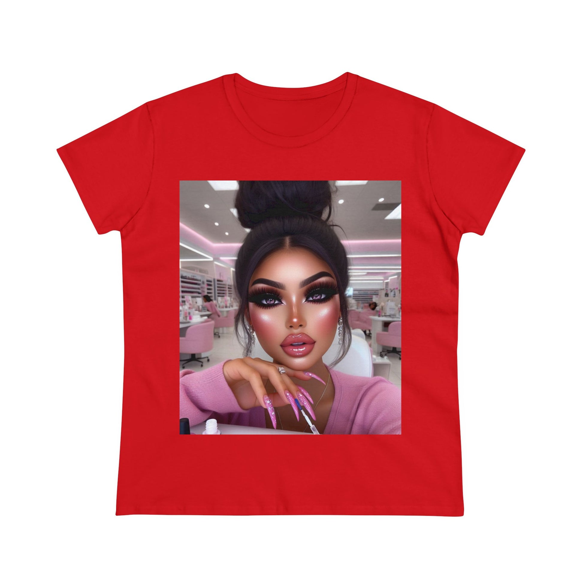 Nail Day T-Shirt T-Shirt Printify Red S