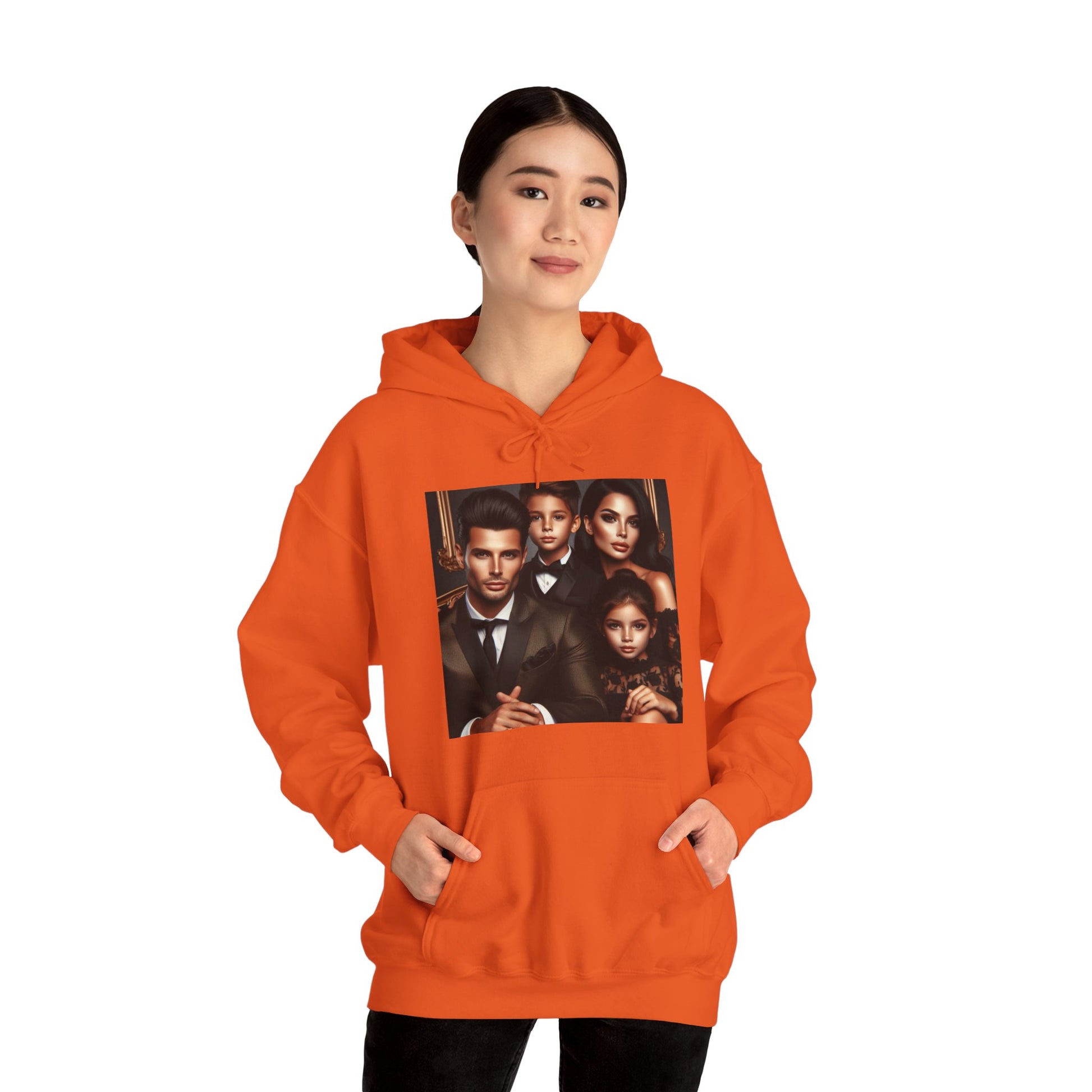 Family Portrait Hoodie Hoodie Printify