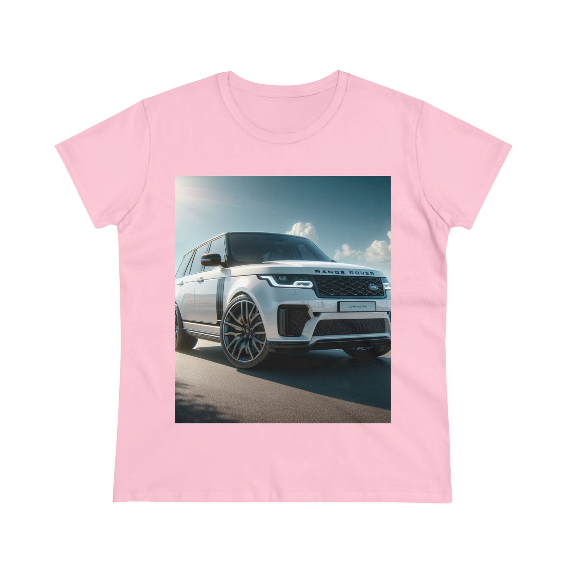 White Range Rover T-Shirt T-Shirt Printify Light Pink S