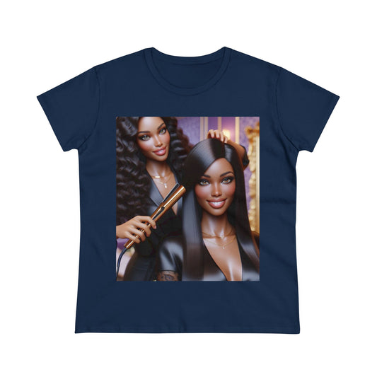 Hair Day T-Shirt T-Shirt Printify Navy S