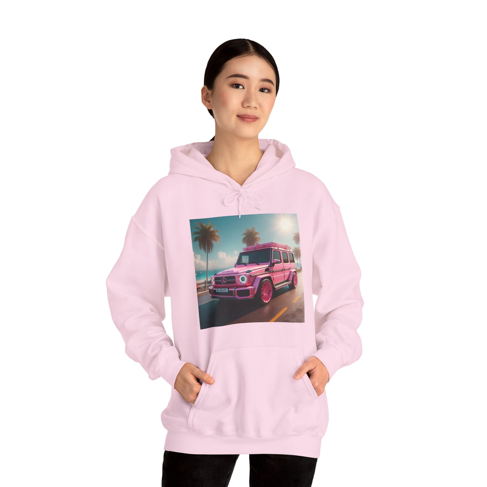 Pink G-Wagon Hoodie Hoodie Printify