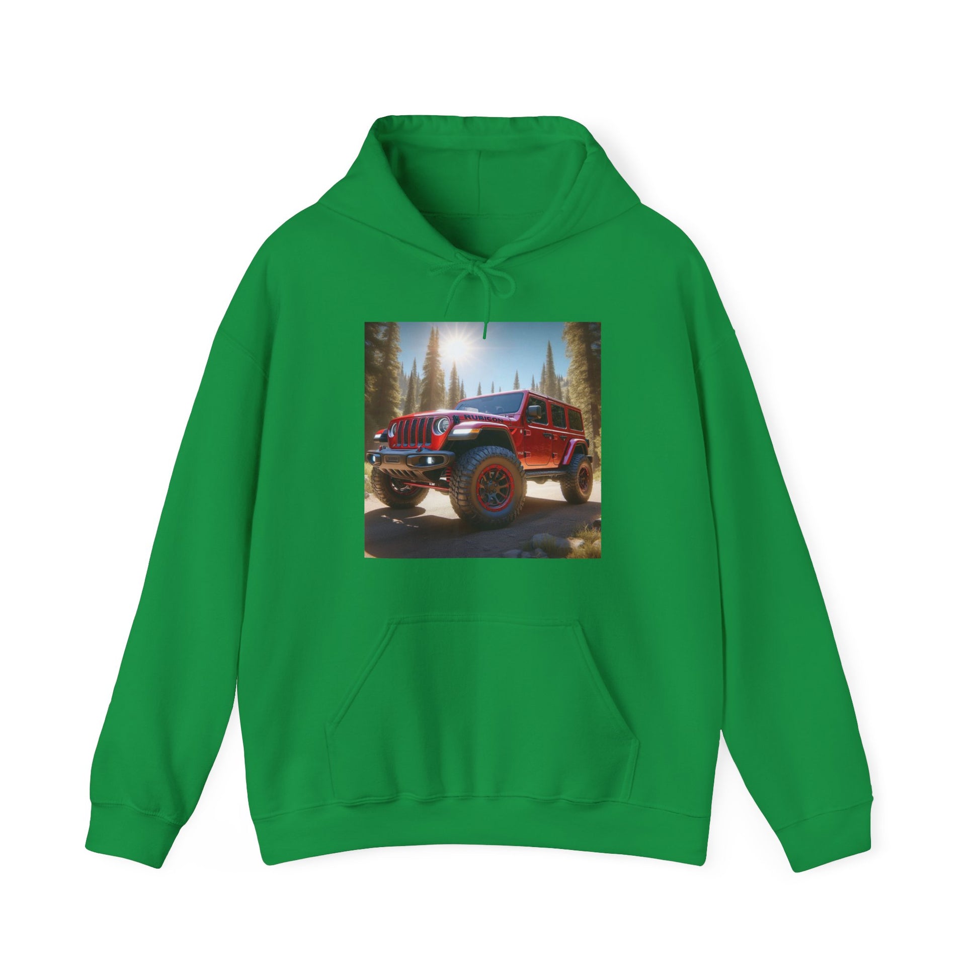 Red Rubicon Hoodie Hoodie Printify Irish Green S