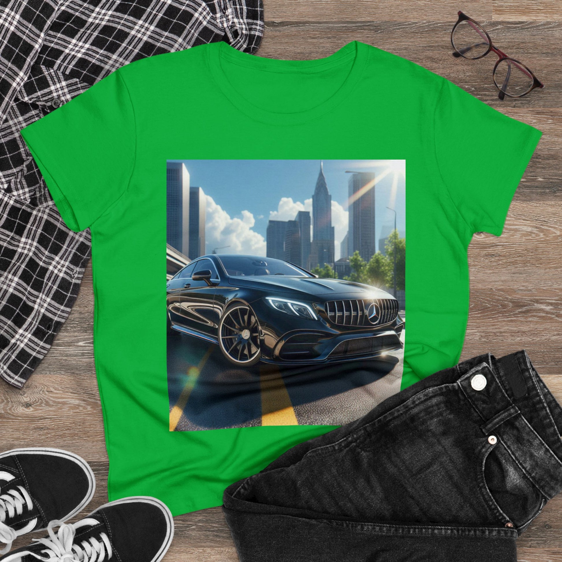 Black Mercedes T-Shirt T-Shirt Printify