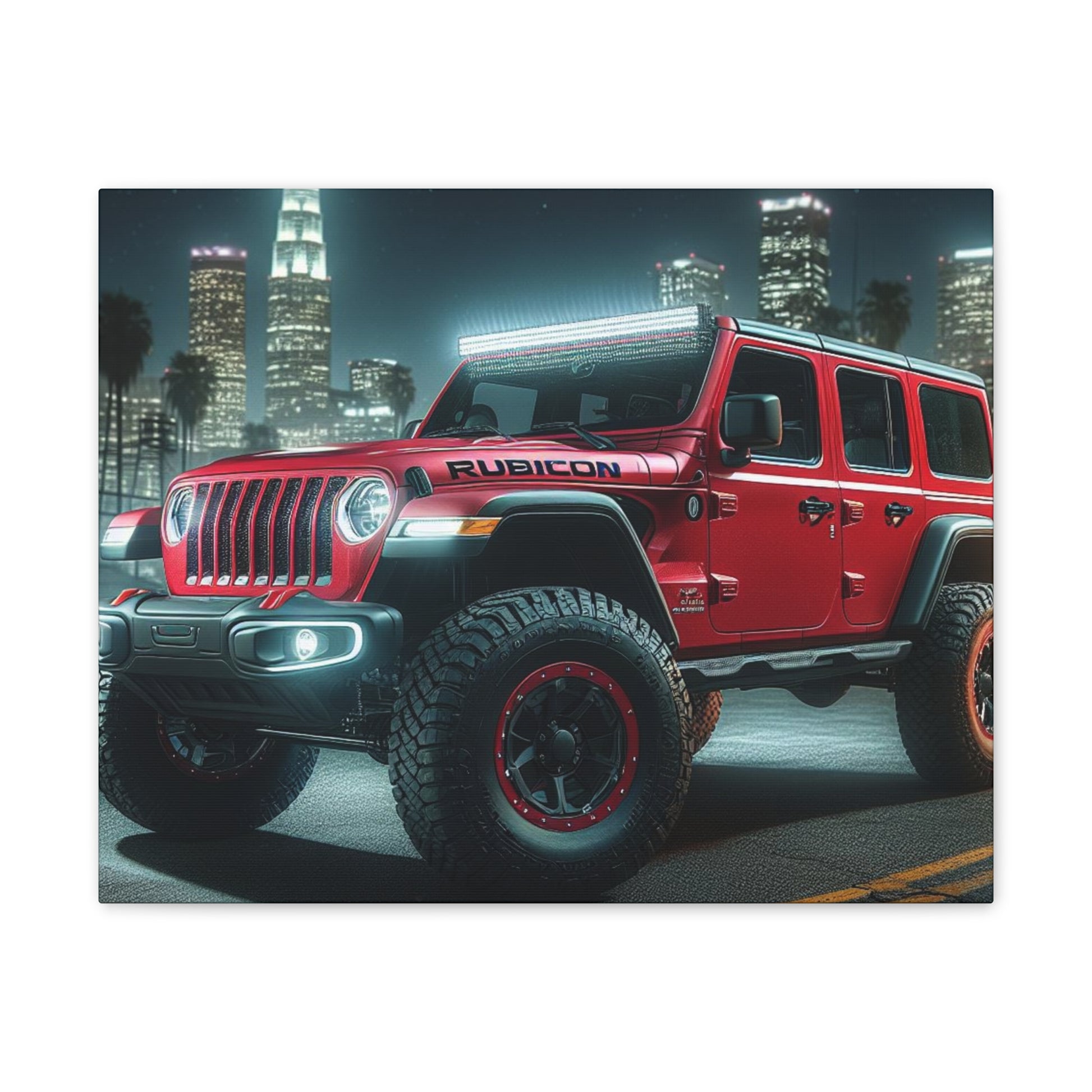 Red Rubicon Canvas Canvas Printify