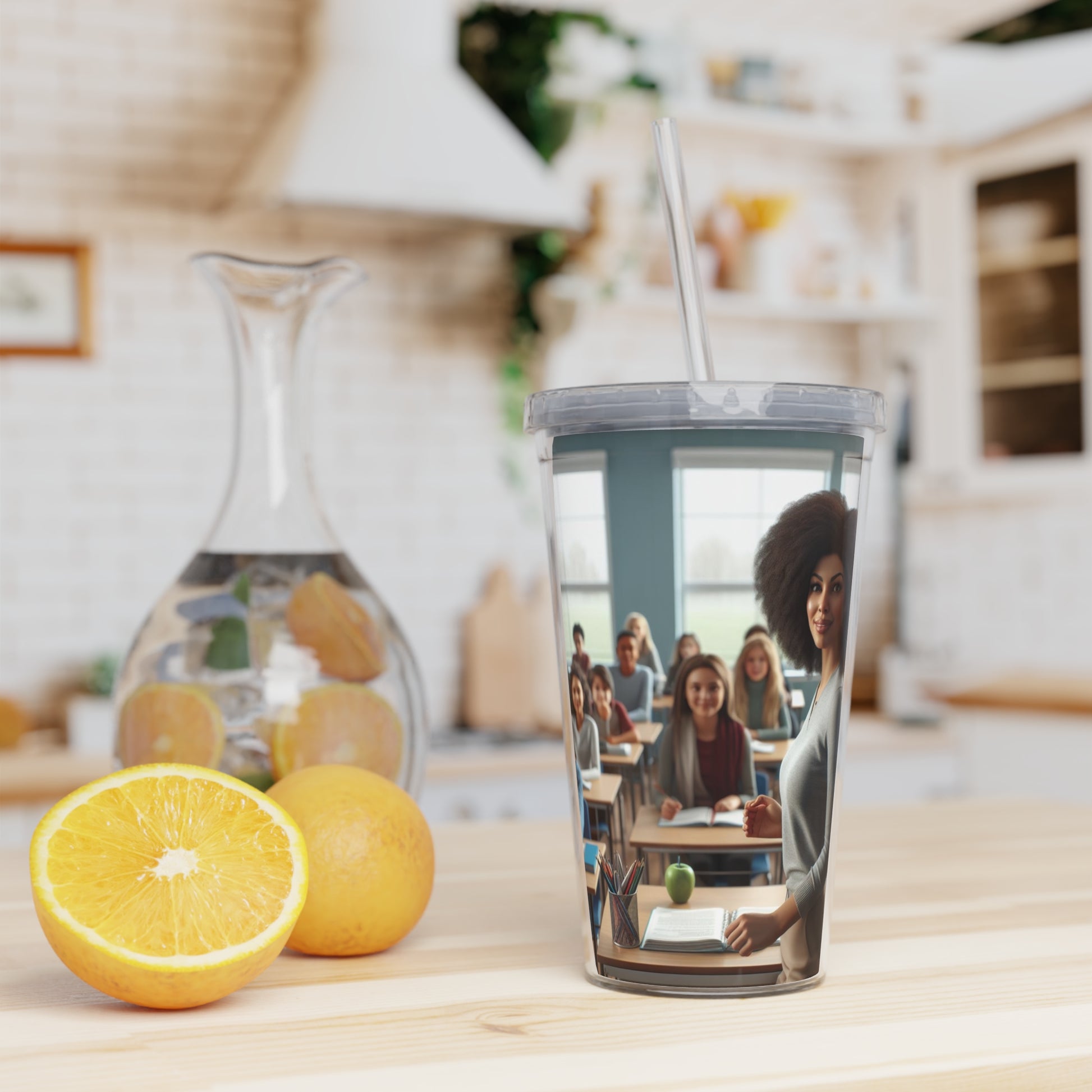 Class in Session Tumbler with Straw Mug Printify