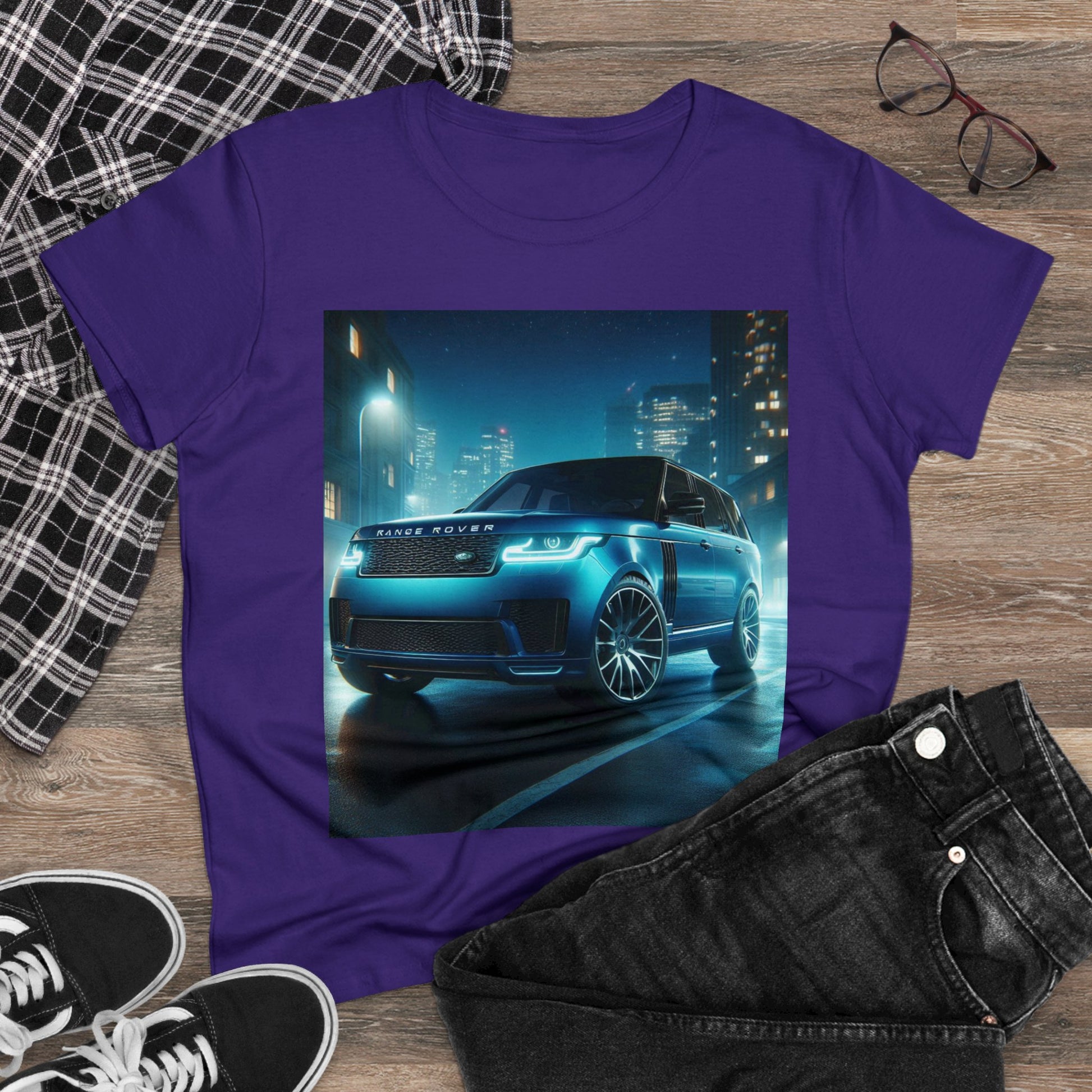 Blue Range Rover T-Shirt T-Shirt Printify
