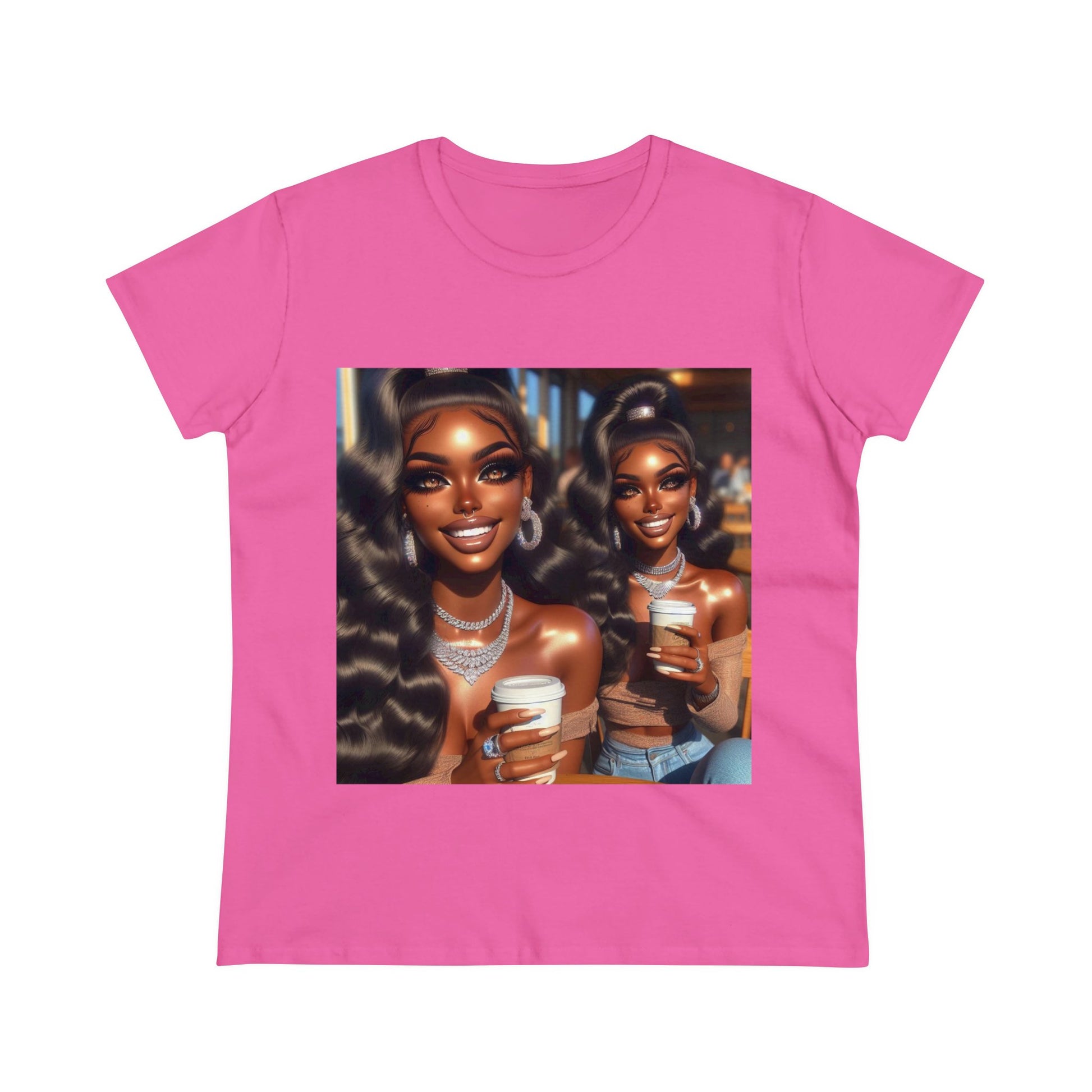 Coffee Baddies T-Shirt T-Shirt Printify Azalea S