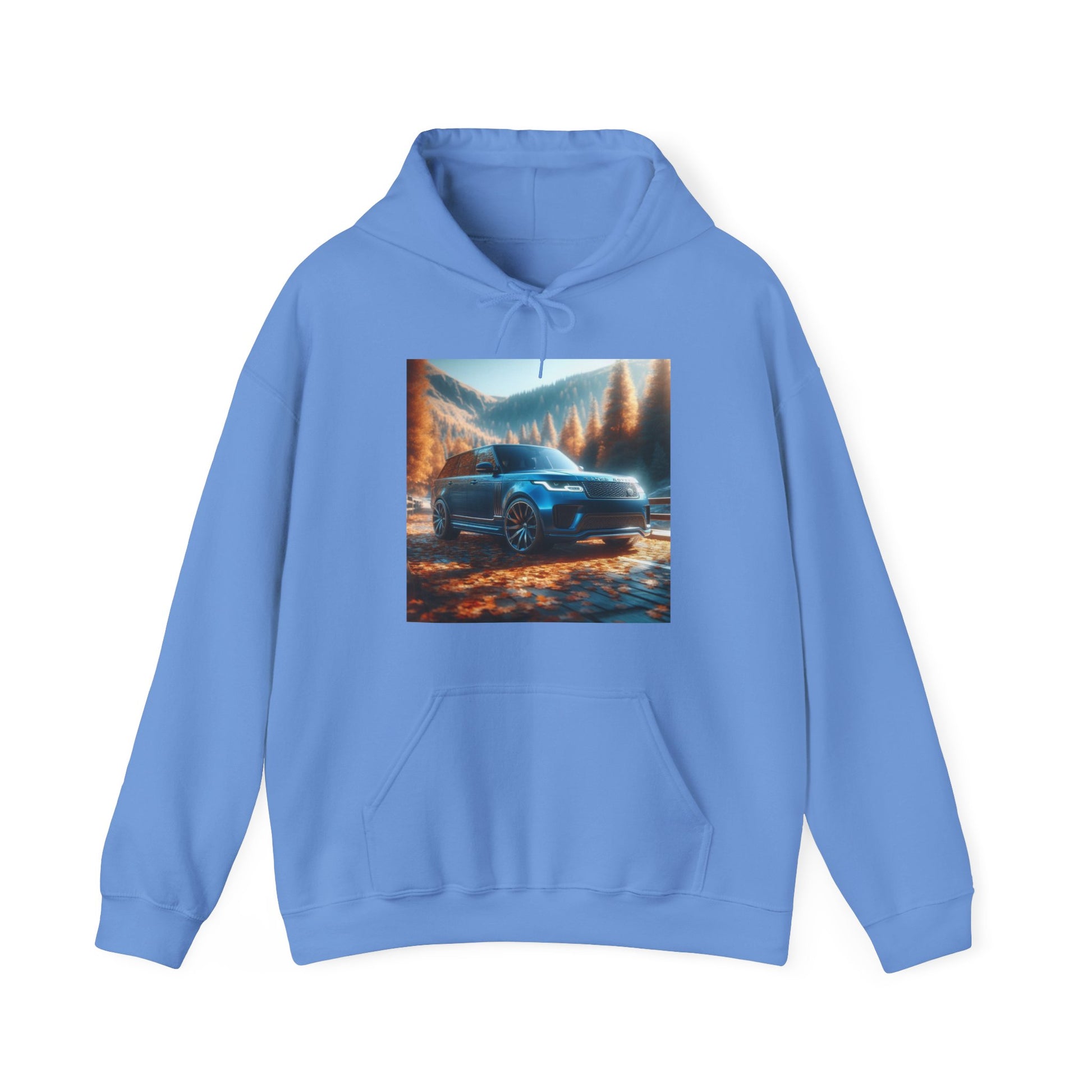 Blue Range Rover Hoodie Hoodie Printify Carolina Blue S