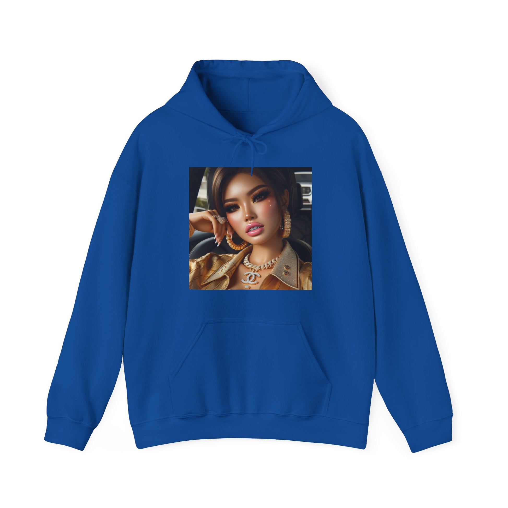 Car Beauty Hoodie Hoodie Printify Royal S
