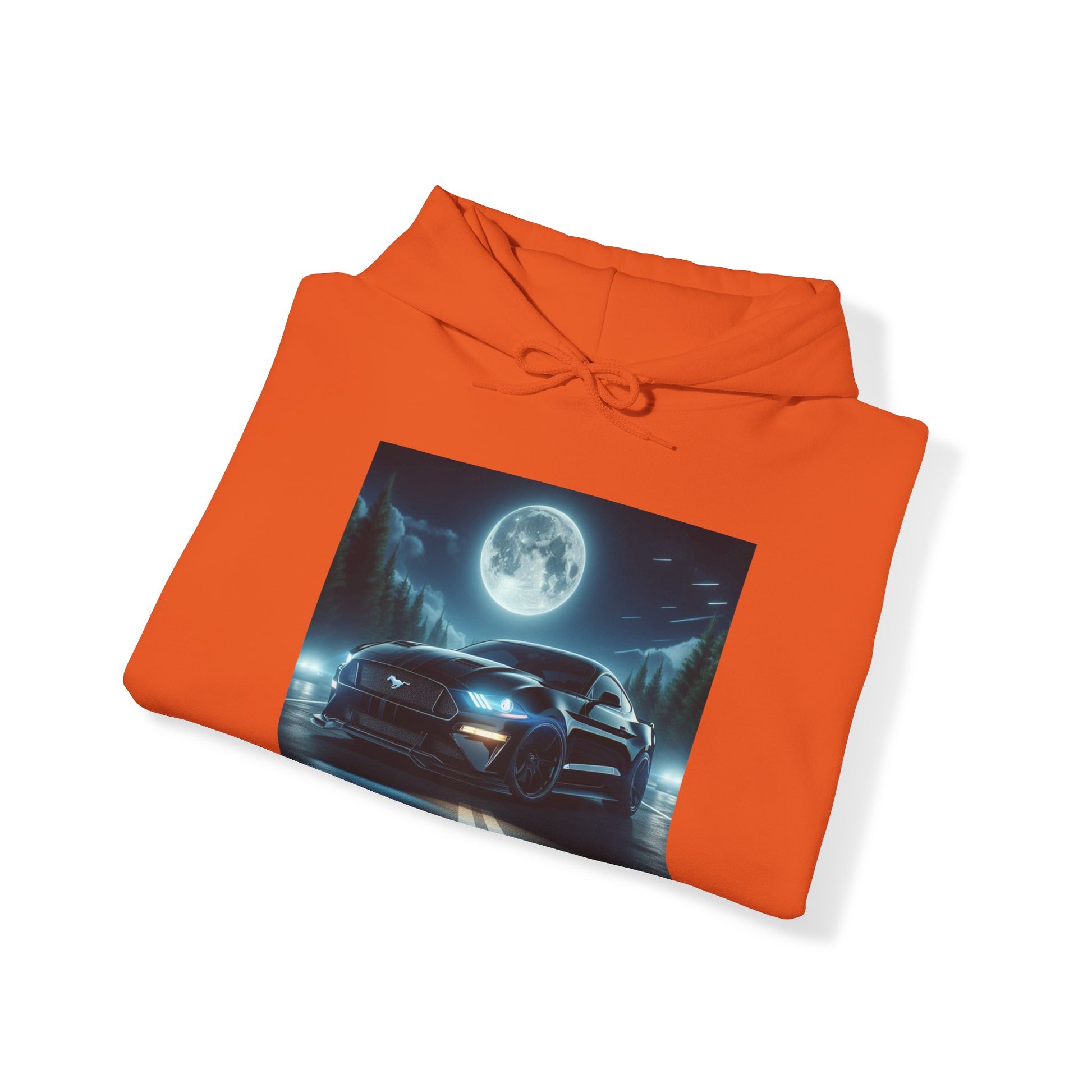 Black Mustang Hoodie Hoodie Printify