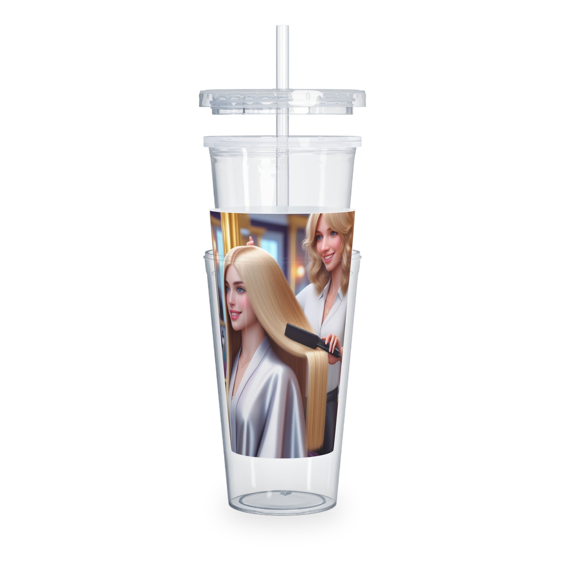 Hair Day Tumbler with Straw Mug Printify