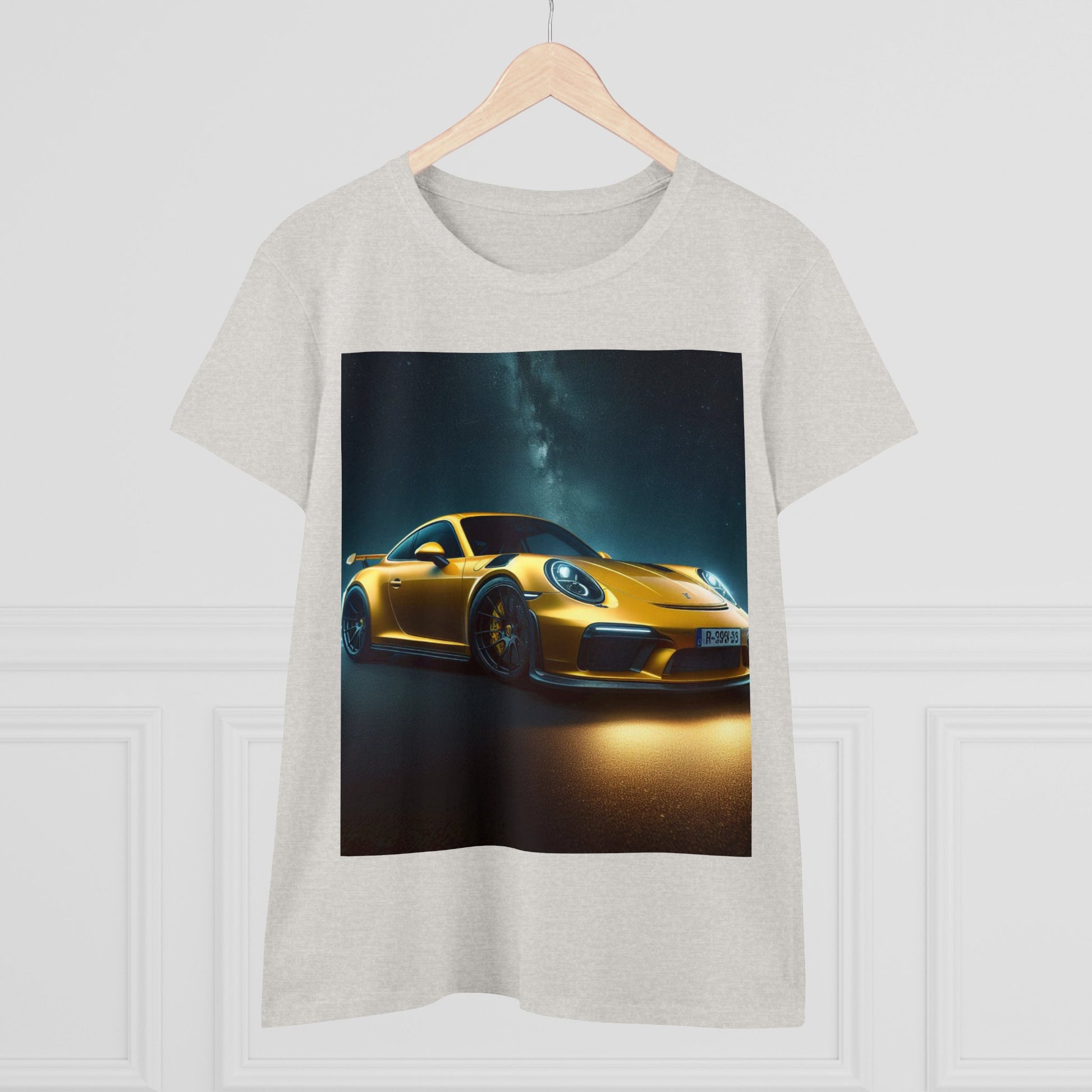 Yellow Porsche T-Shirt T-Shirt Printify