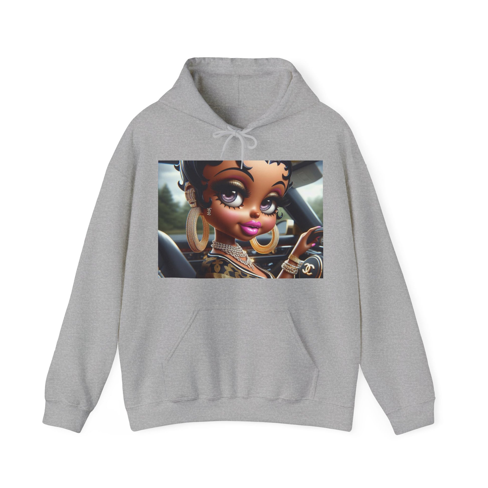 Betty Beauty Hoodie Hoodie Printify Sport Grey S
