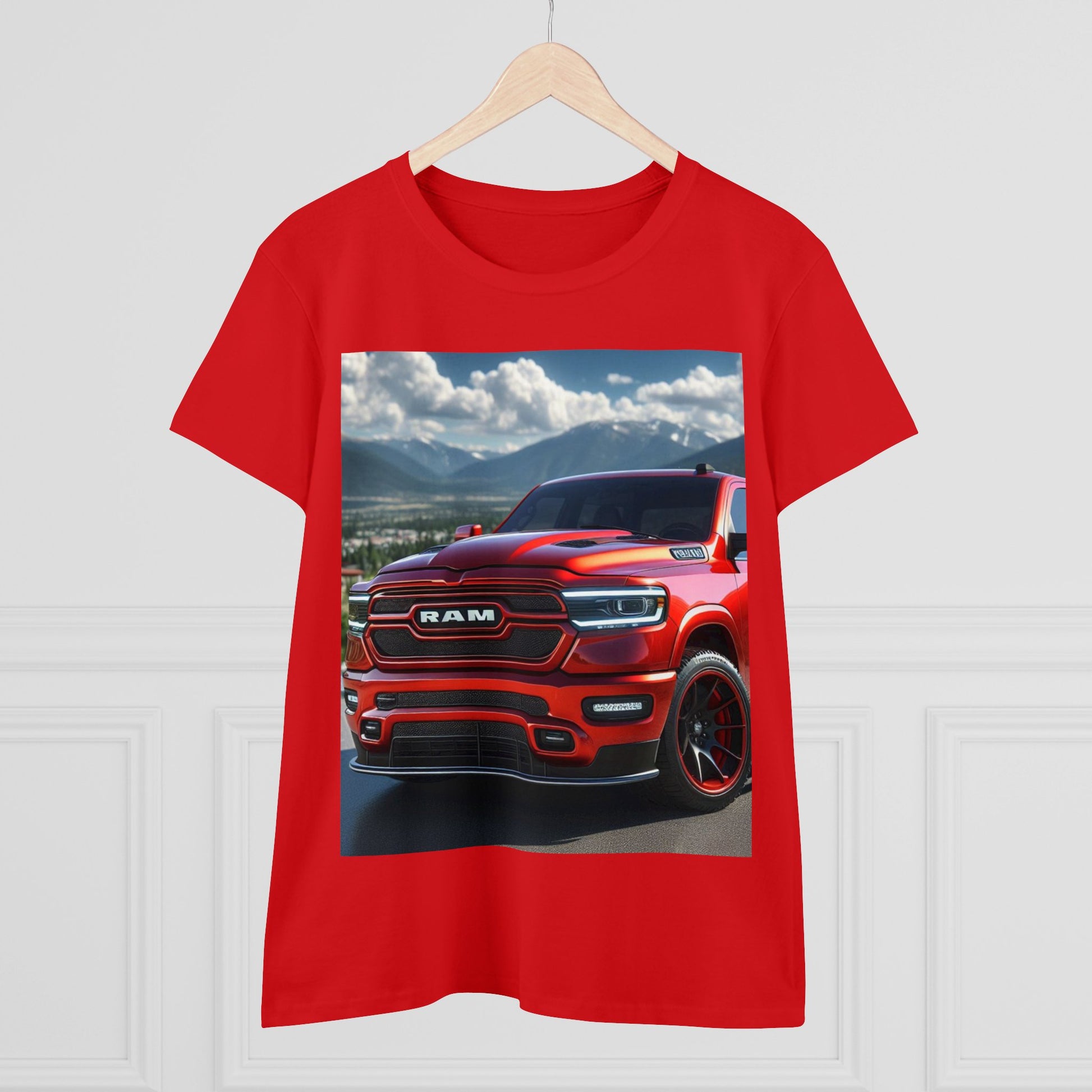 Red Dodge Ram T-Shirrt T-Shirt Printify