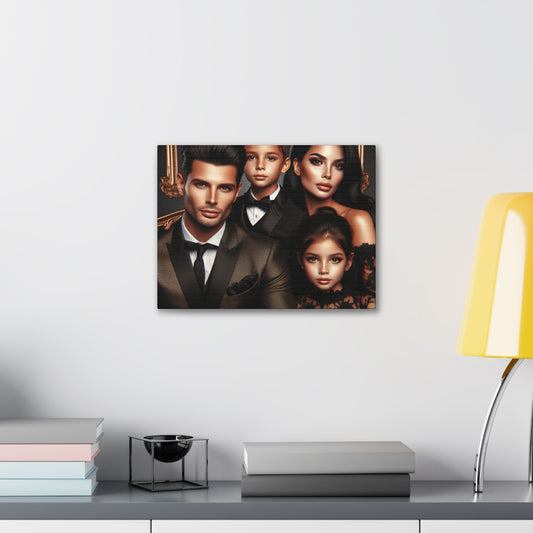 Family Portrait Canvas Canvas Printify 16″ x 12″ (Horizontal) 0.75''