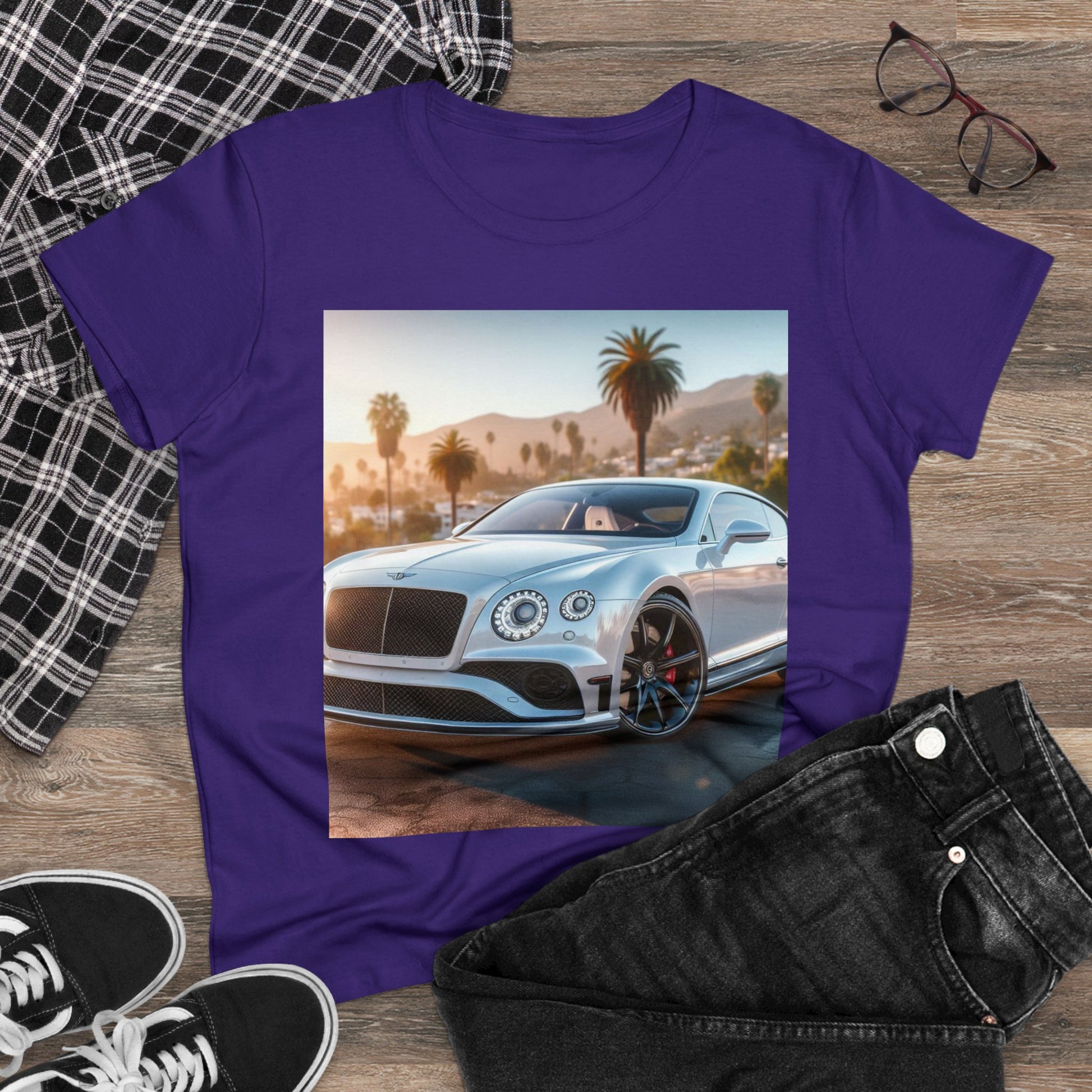 Silver Bentley T-Shirt T-Shirt Printify