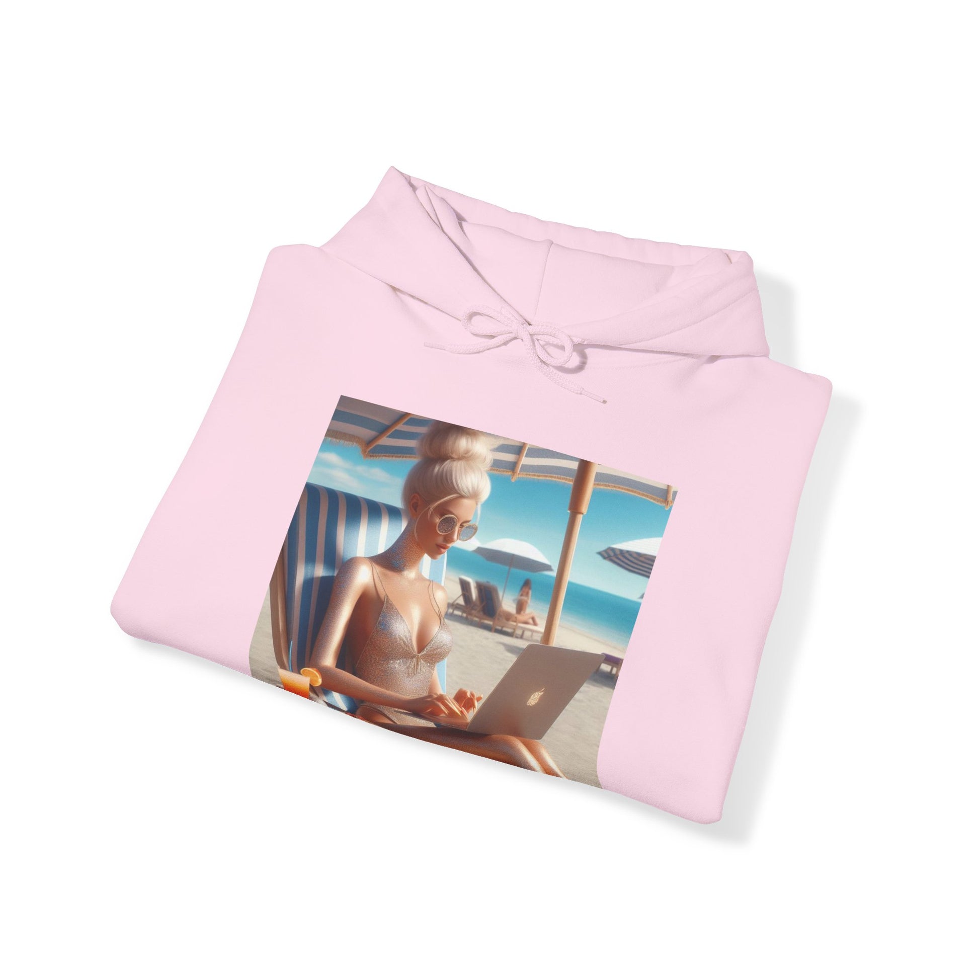 Work Day at the Beach Hoodie Hoodie Printify