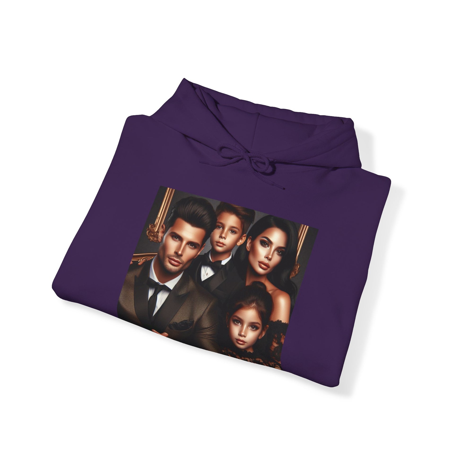 Family Portrait Hoodie Hoodie Printify