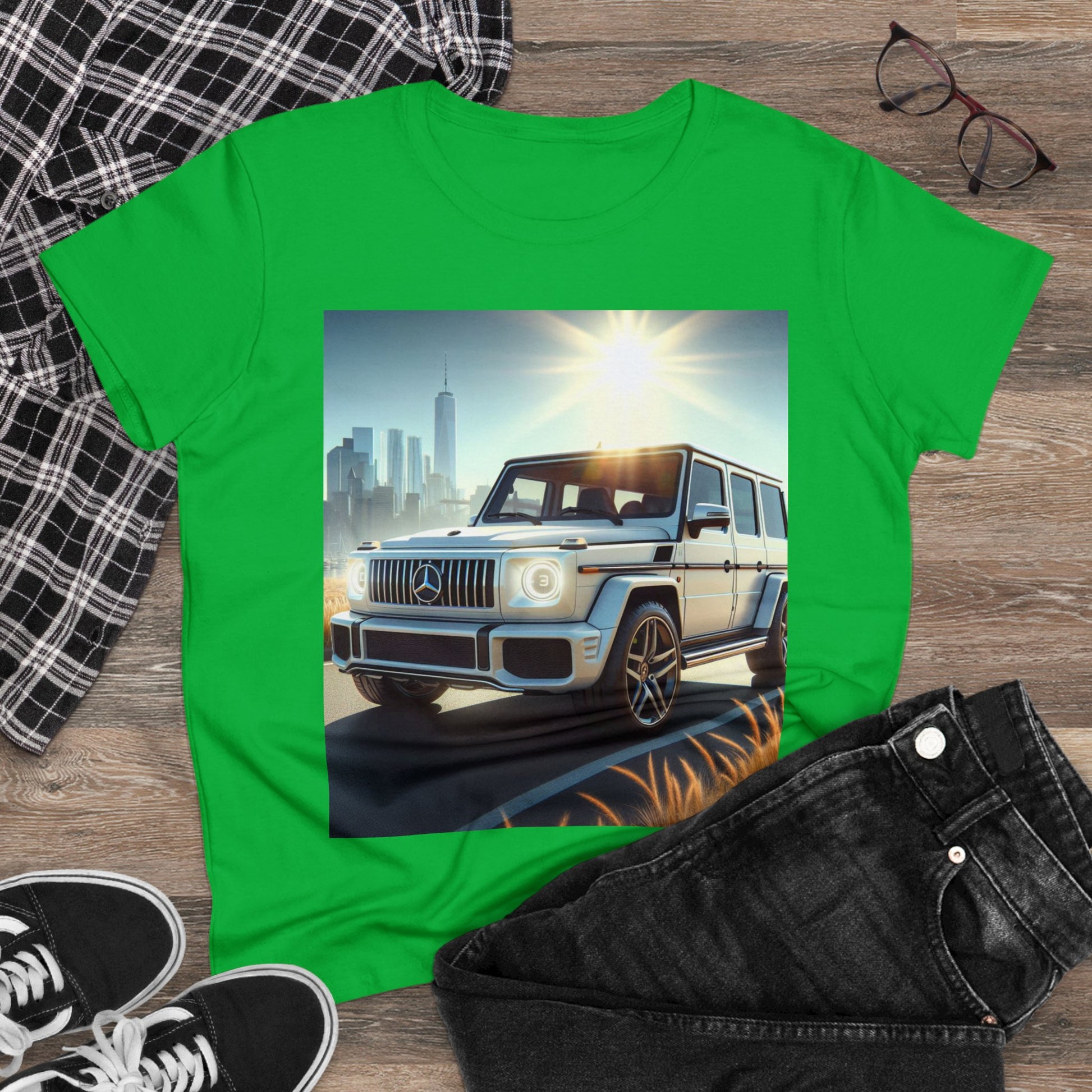 White G-Wagon T-Shirt T-Shirt Printify