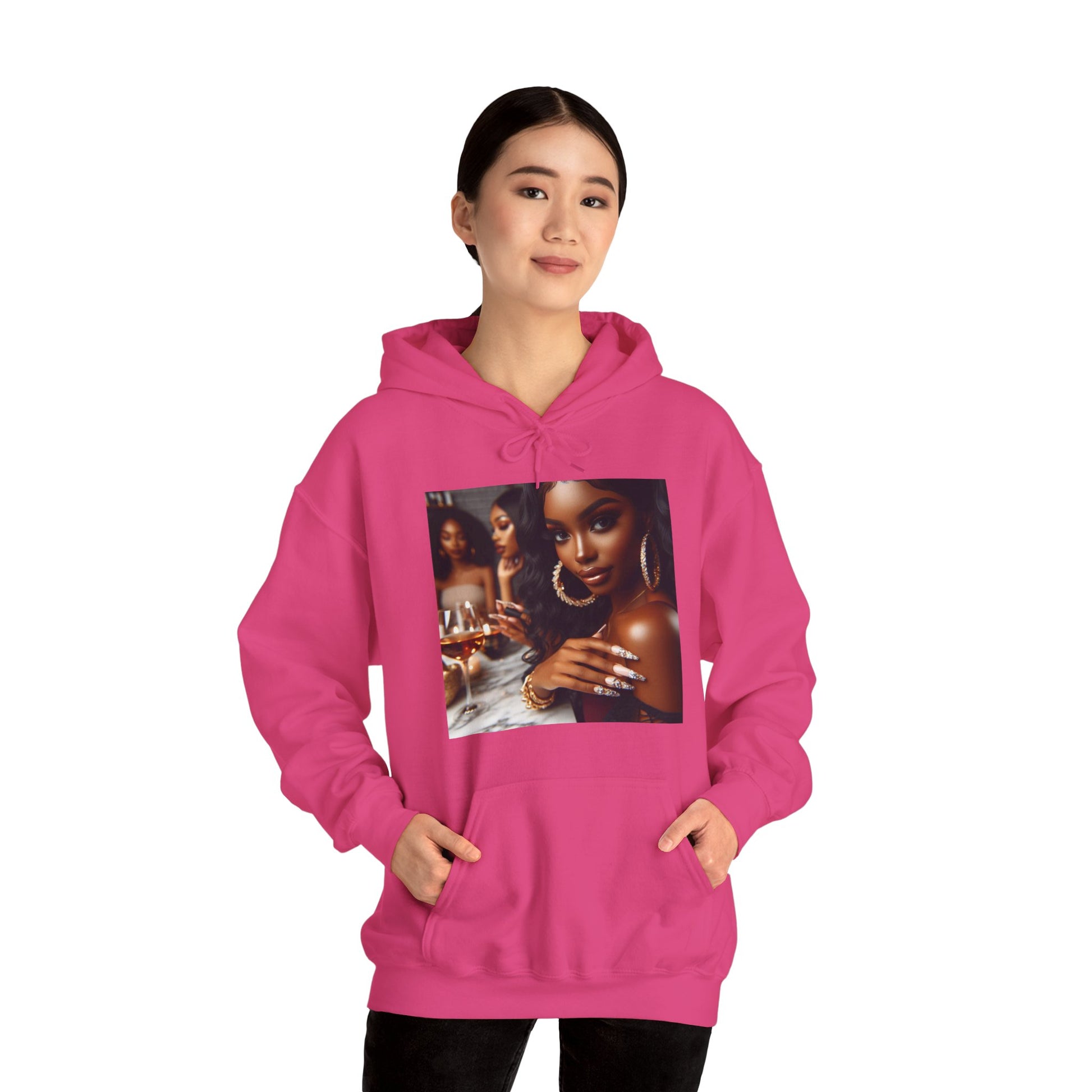Wine Down Hoodie Hoodie Printify