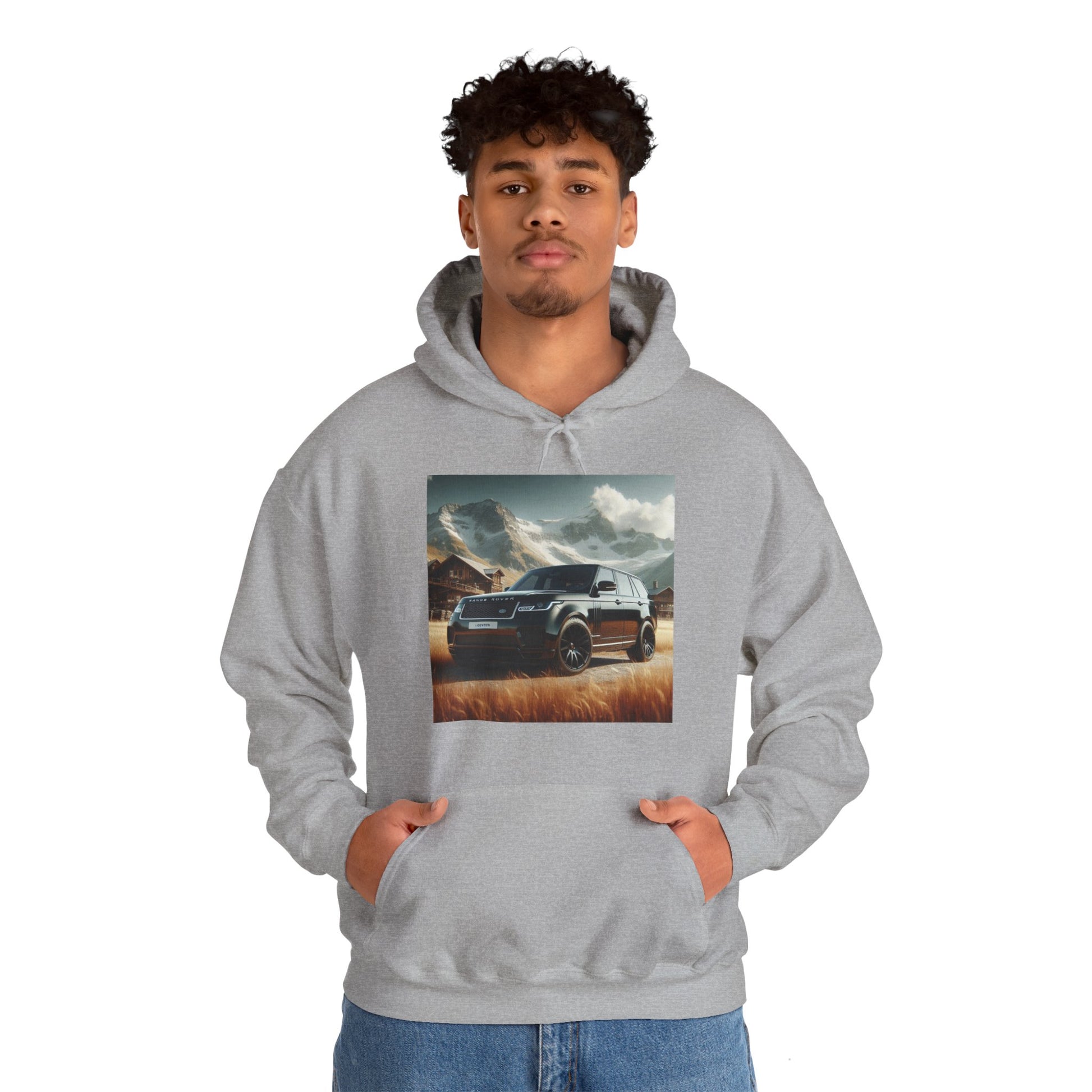 Black Range Rover Hoodie Hoodie Printify
