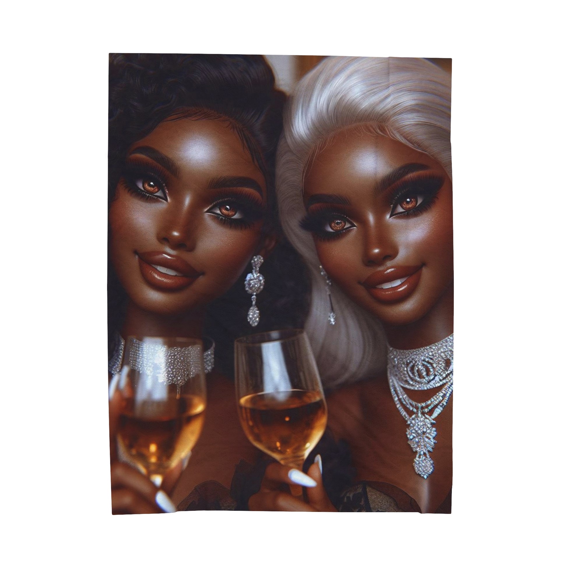 Cheers Plush Blanket blankets Printify 60" × 80"