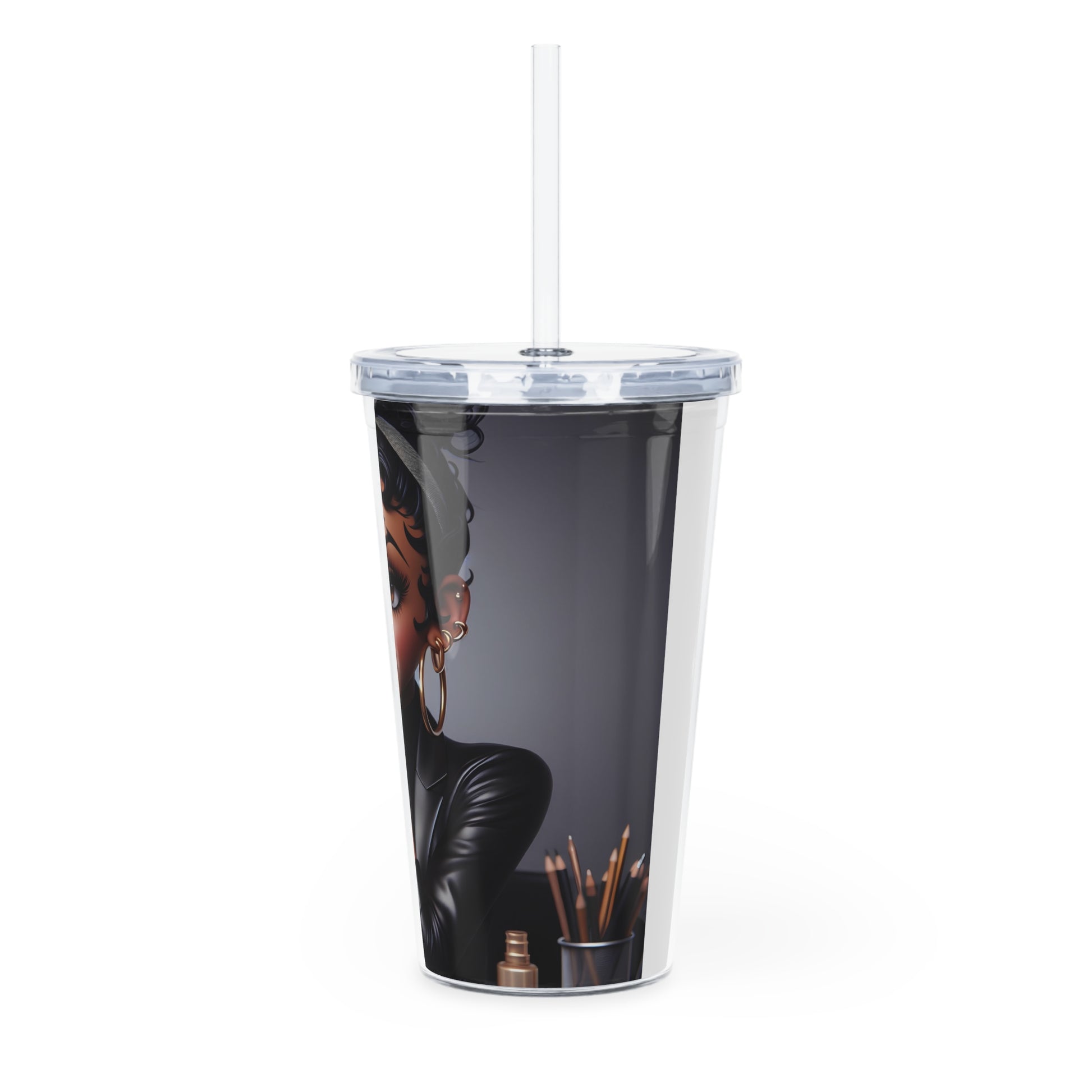 Business Betty Tumbler with Straw Mug Printify