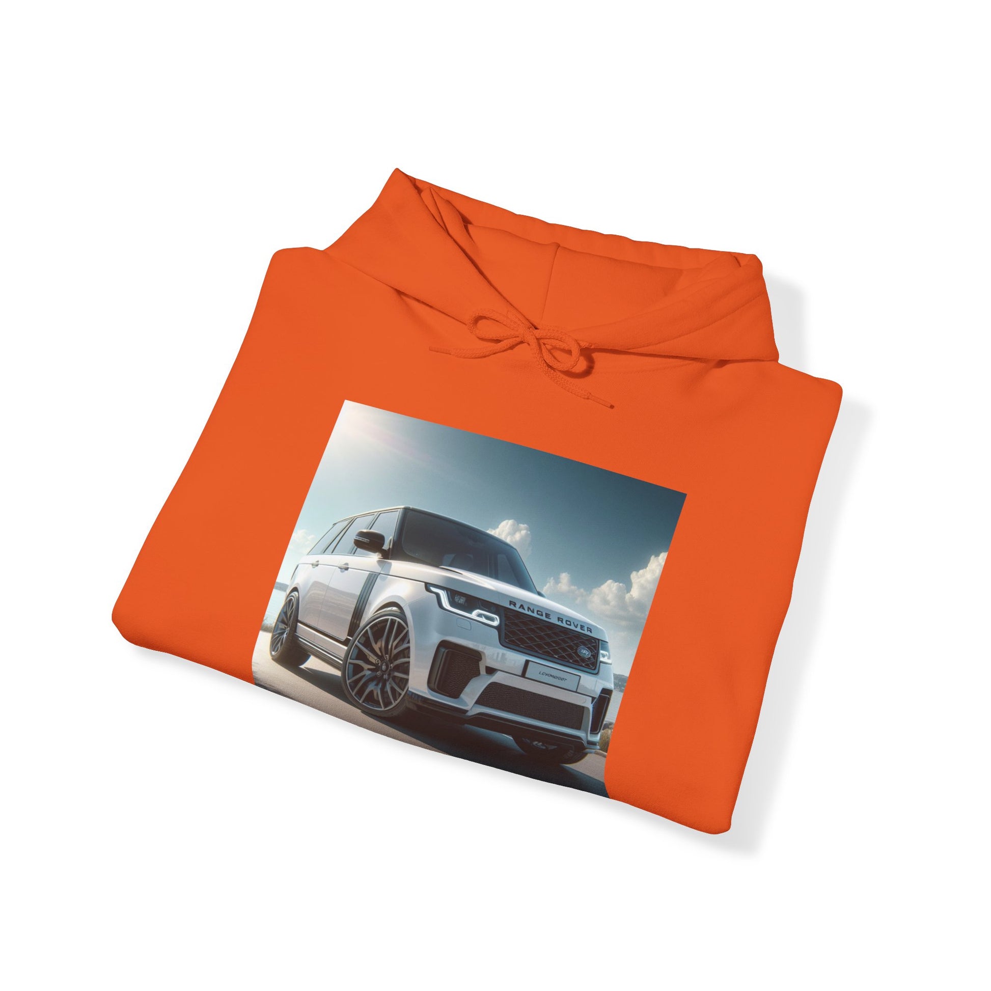 White Range Rover Hoodie Hoodie Printify