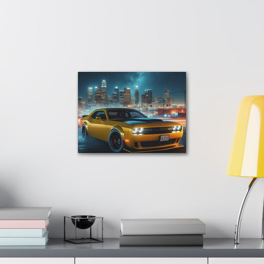 Yellow Challenger Canvas Canvas Printify 16″ x 12″ (Horizontal) 0.75''