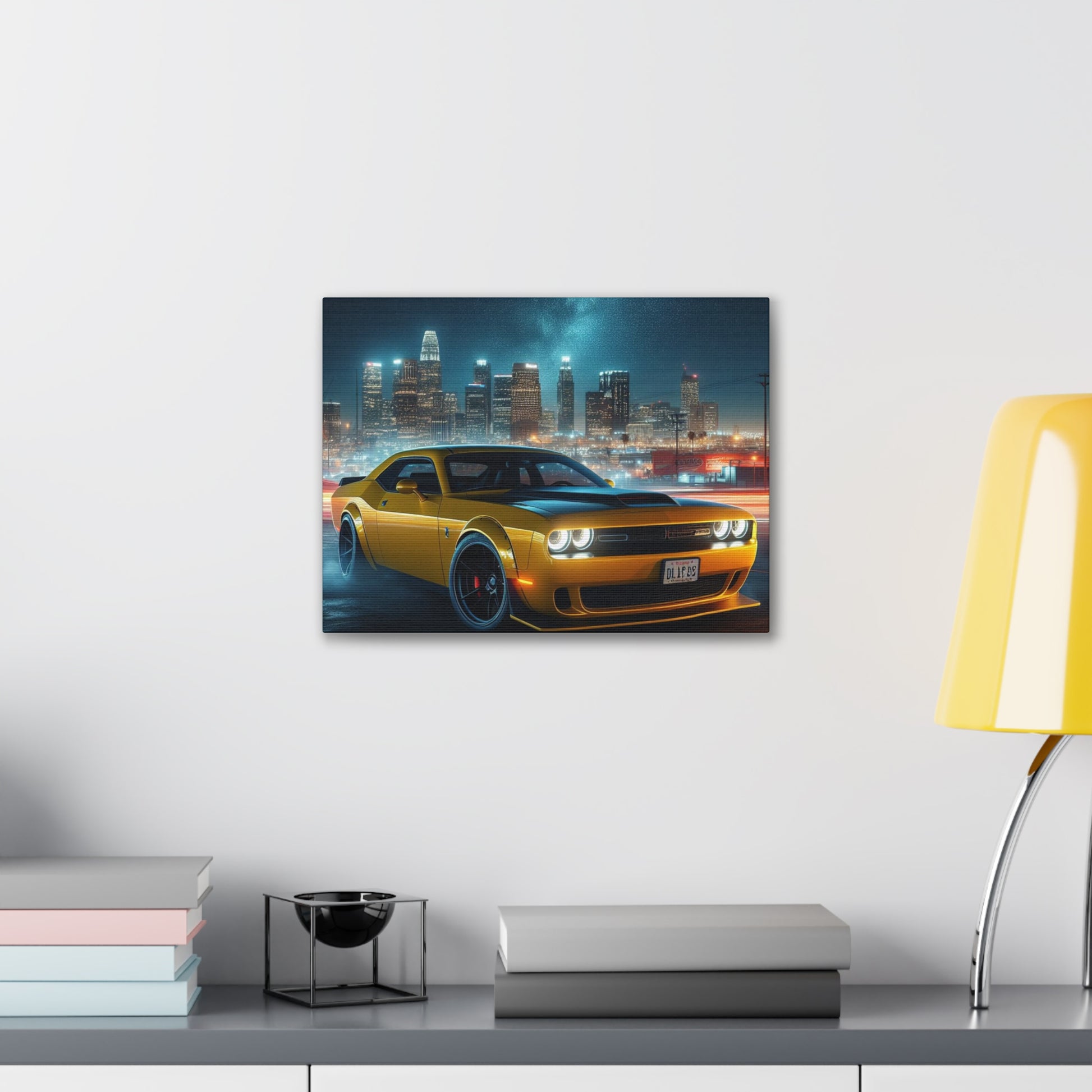 Yellow Challenger Canvas Canvas Printify 16″ x 12″ (Horizontal) 0.75''