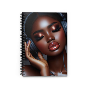 Music Vibes Spiral Notebook Paper products Printify One Size