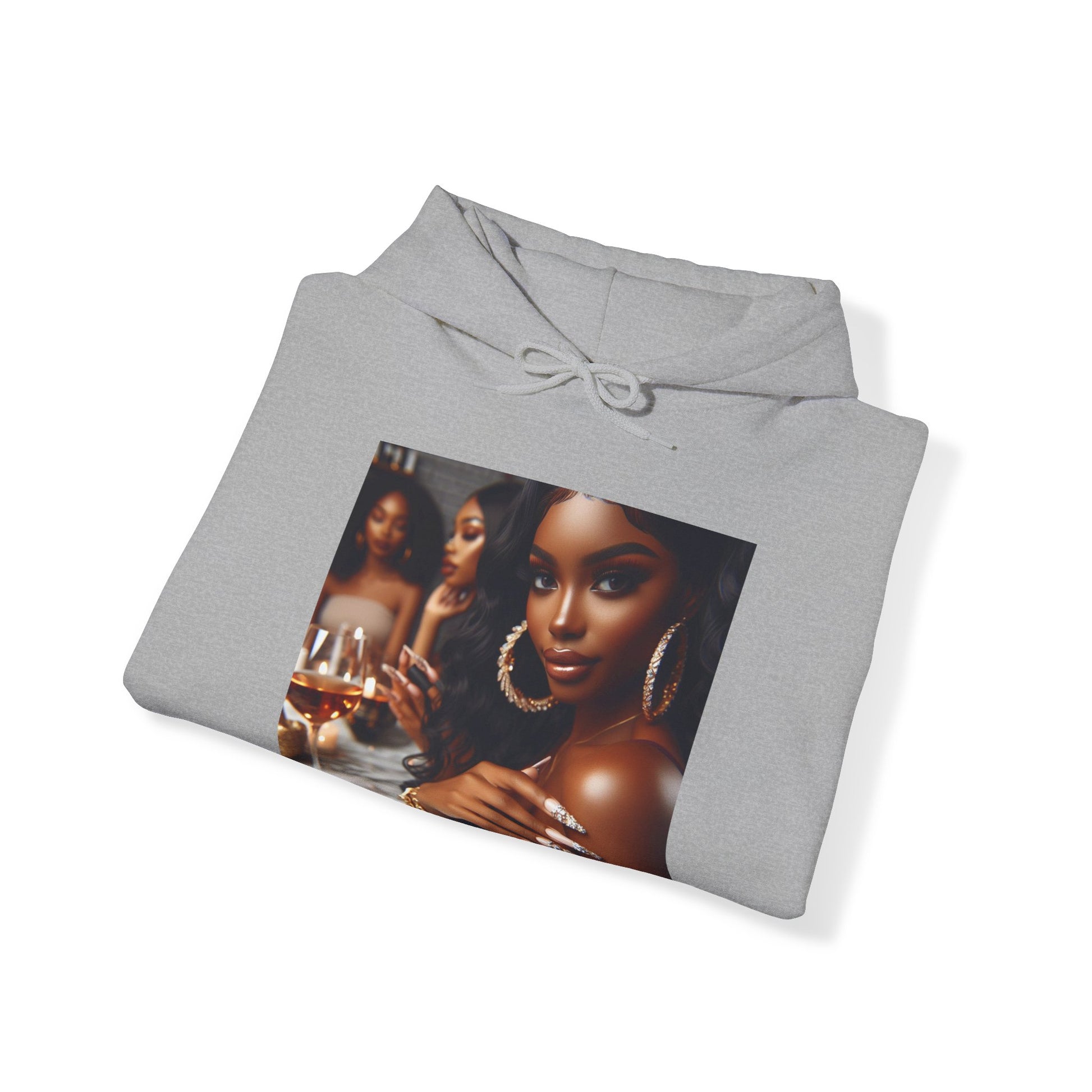 Wine Down Hoodie Hoodie Printify