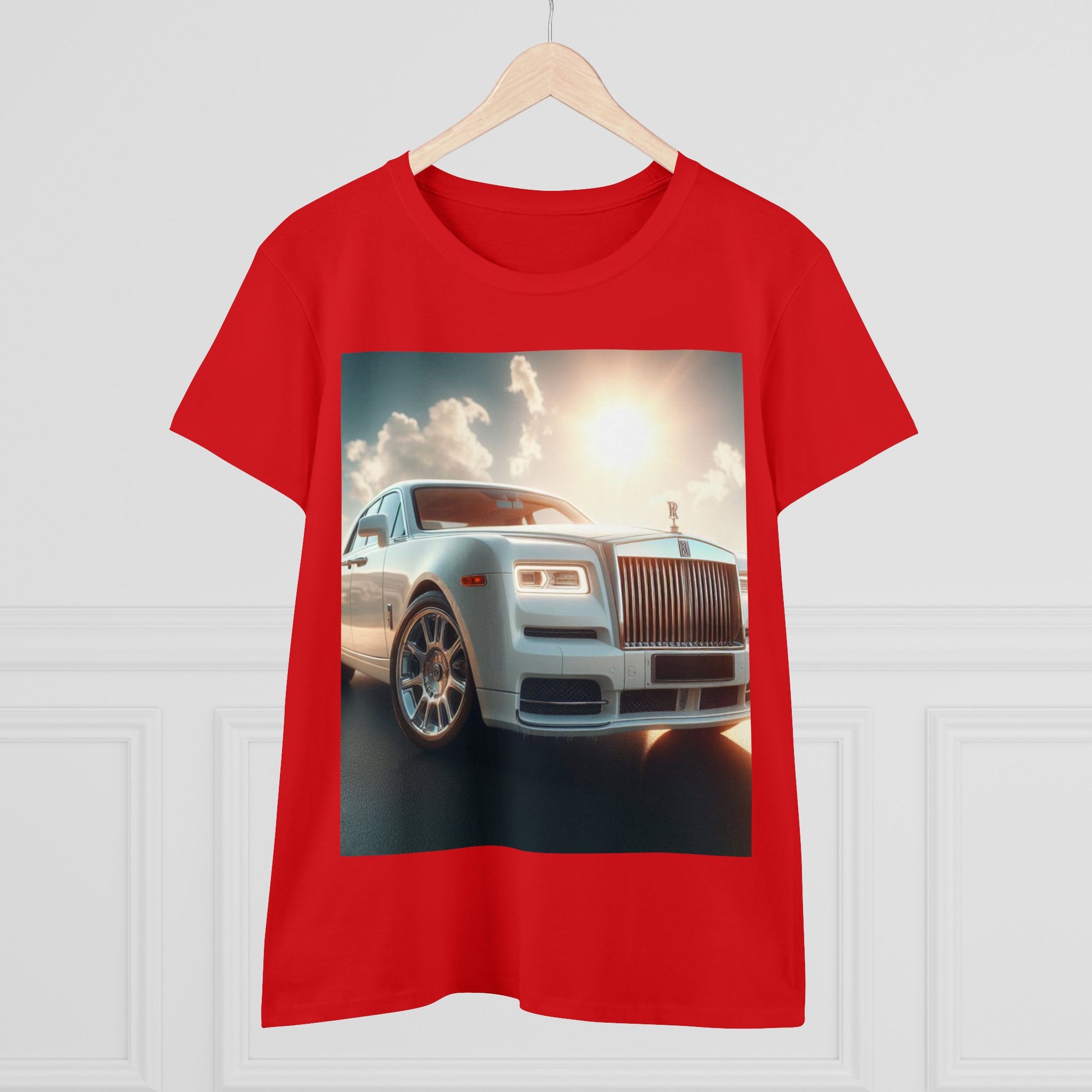 White Rolls Royce T-Shirt T-Shirt Printify